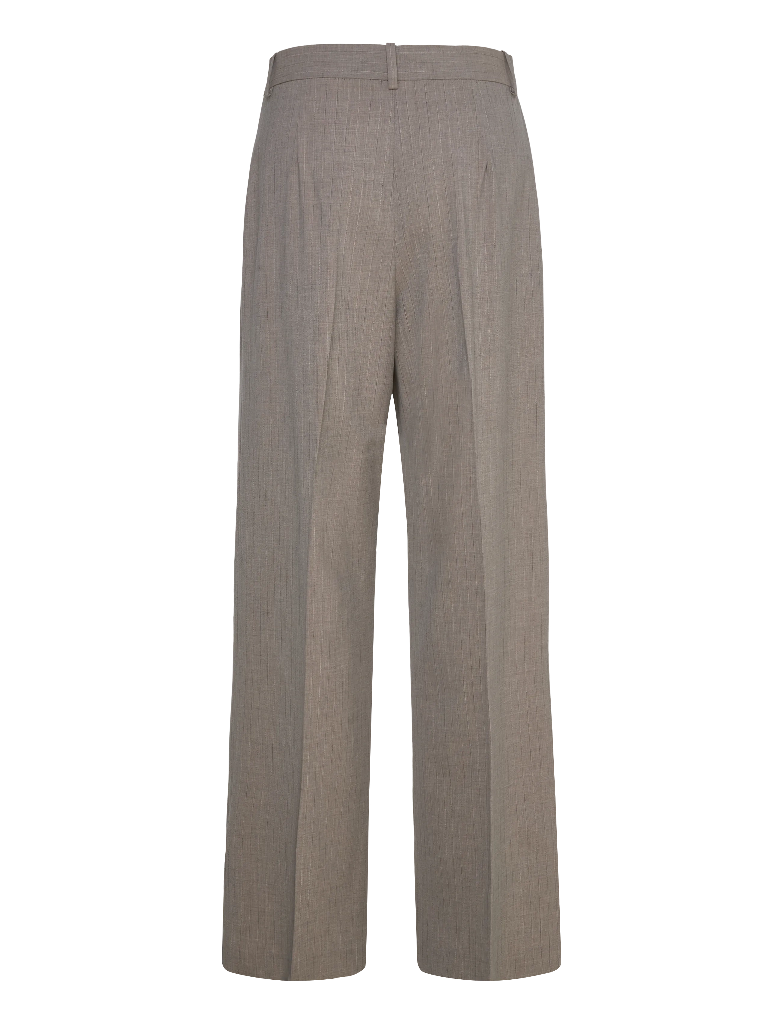 Mango - Straight wool-blend suit trousers - wijde broeken - grey - 2
