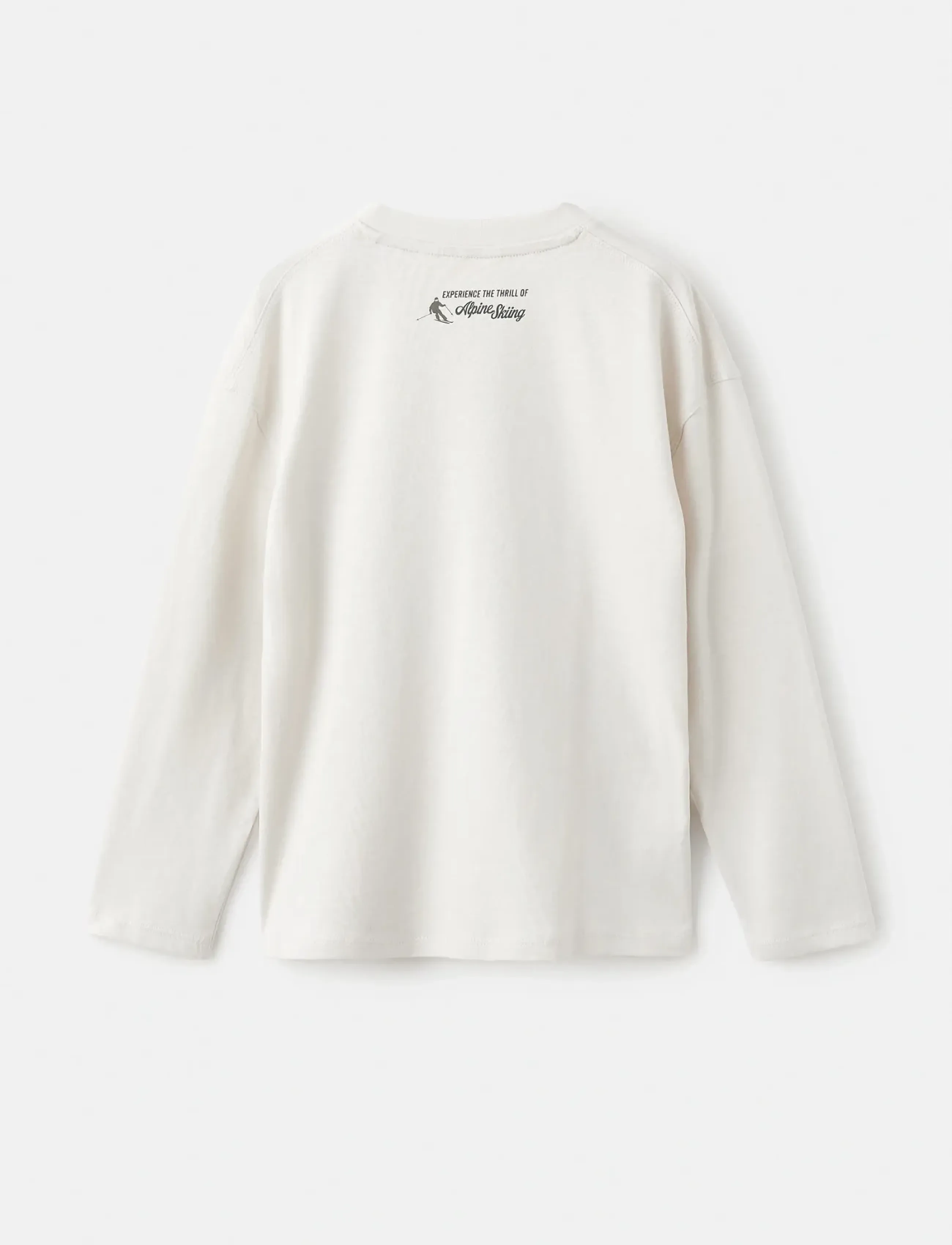 Mango Embroidered printed T-shirt - Overdele - NATURAL WHITE / cream