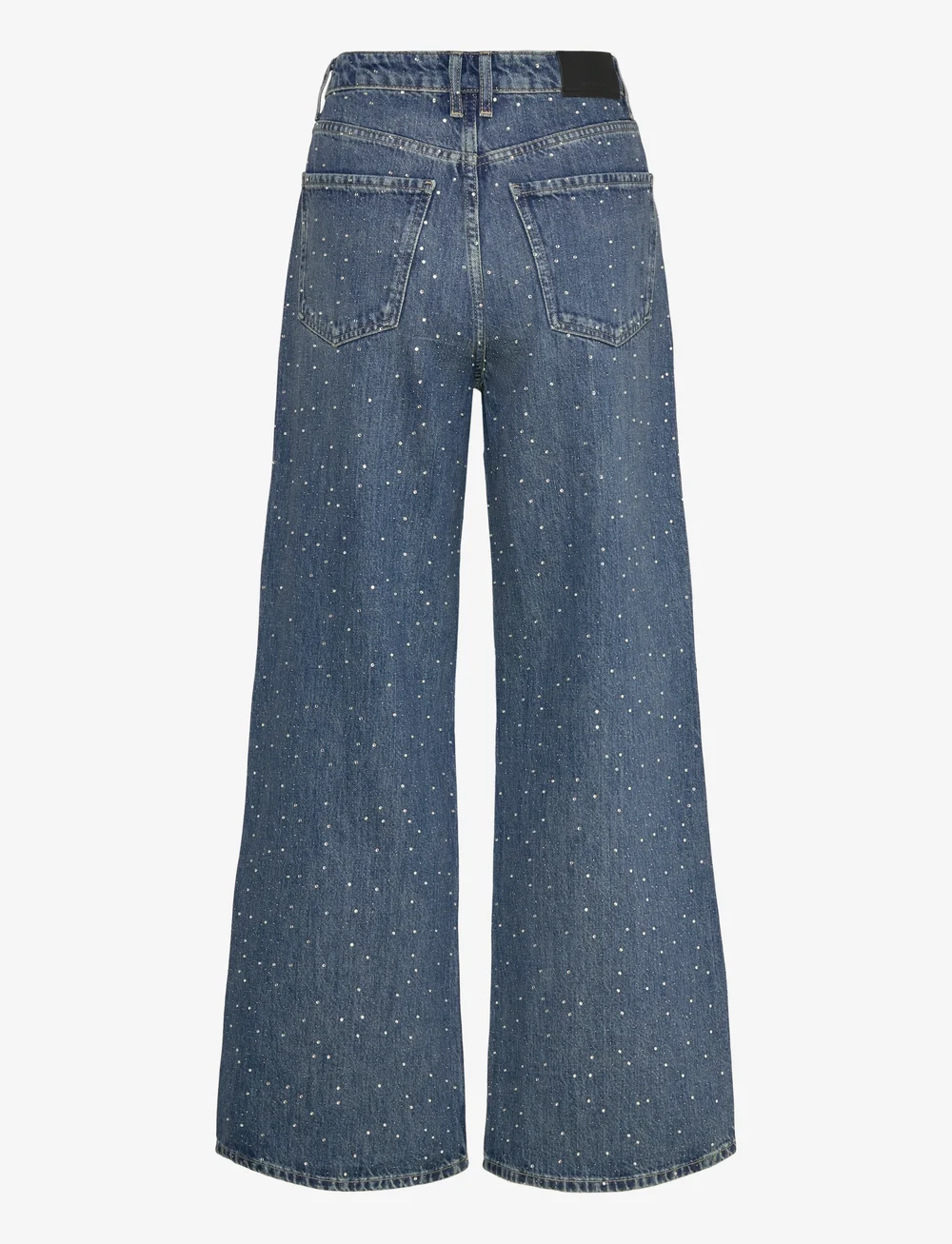 Mango - Wide-leg jeans with rhinestones - vida jeans - open blue - 1