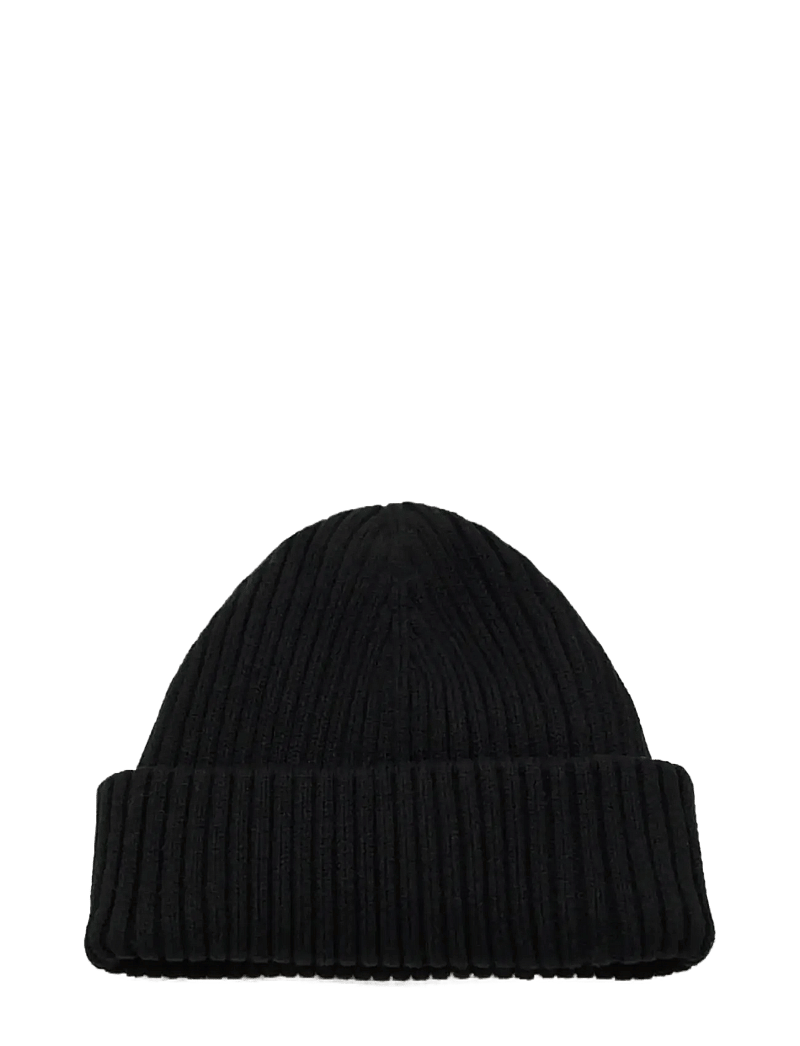 Mango - Rib-knit cotton hat - kollektioner - black - 1
