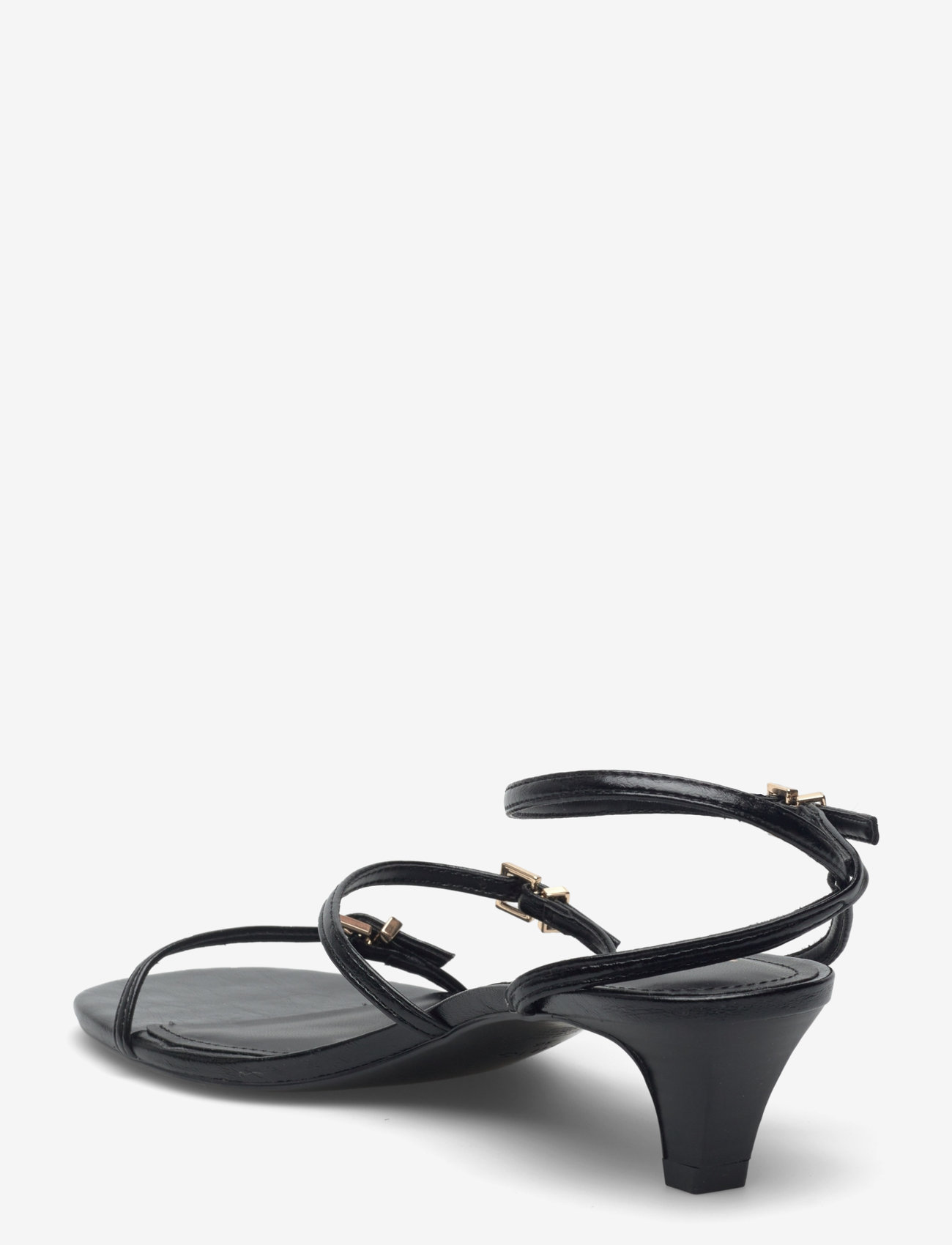 Mango - Kitten-heel sandals with buckle - sandaler med hæl - black - 3