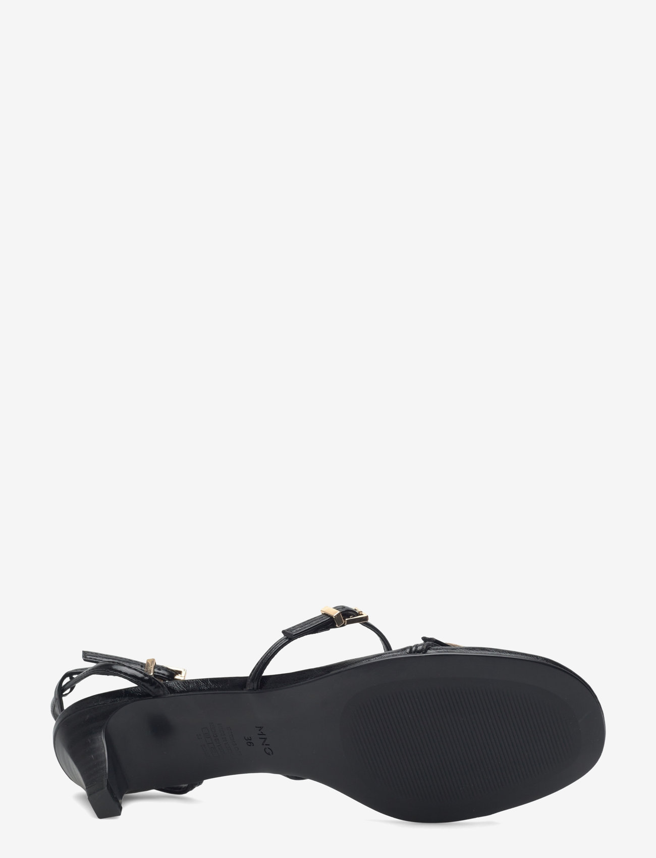 Mango - Kitten-heel sandals with buckle - sandaler med hæl - black - 5