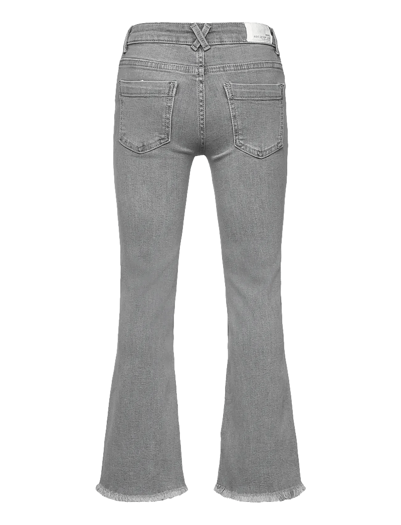 Mango - Frayed low-rise skinny jeans - bootcut jeans - open grey - 1