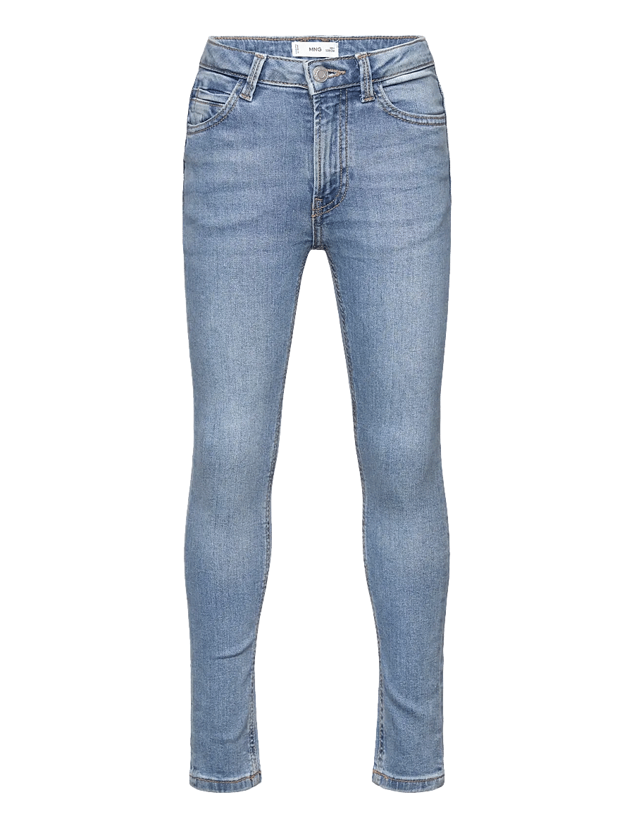 Mango - Star-embroidered skinny jeans - skinny jeans - open blue - 0