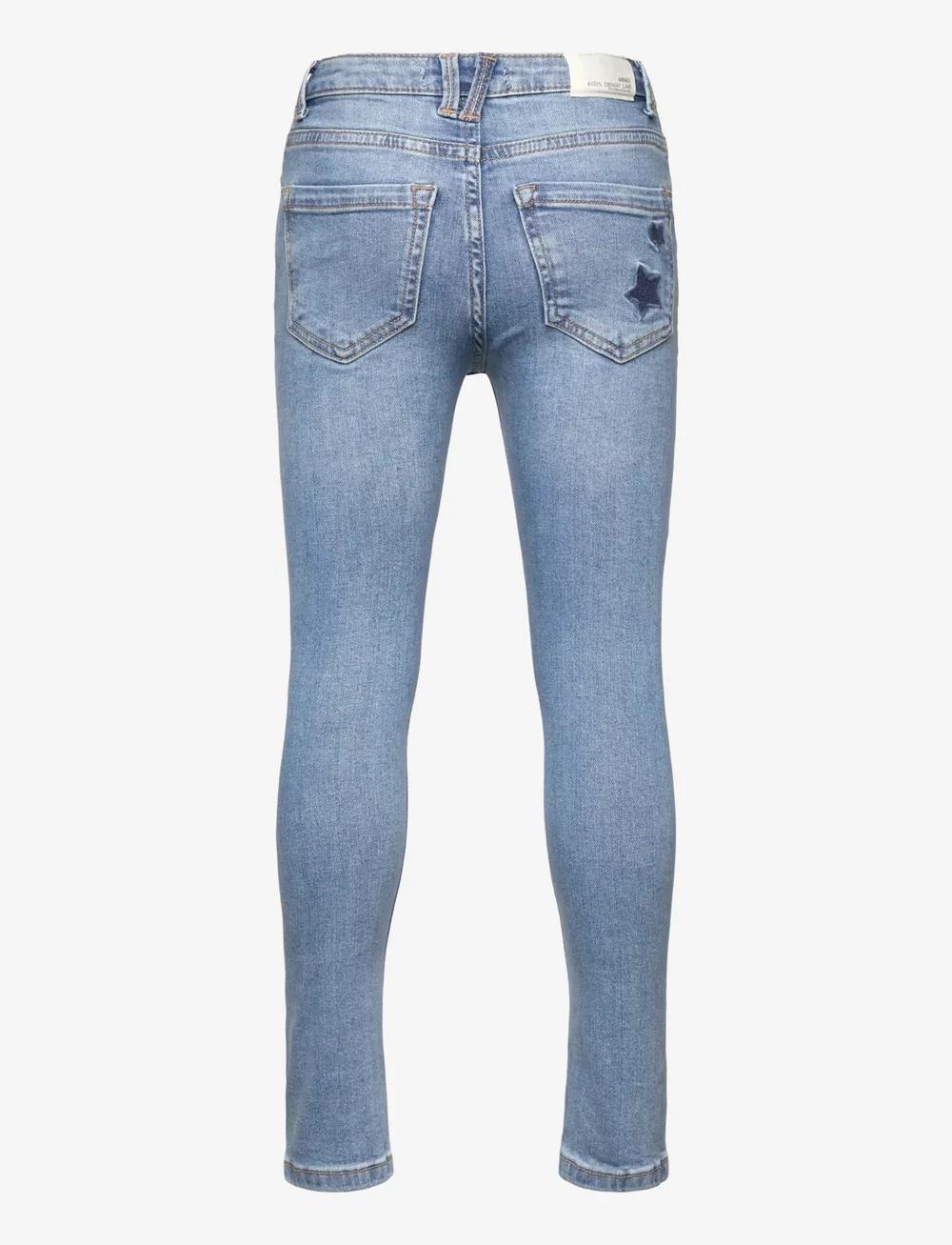 Mango - Star-embroidered skinny jeans - skinny jeans - open blue - 1