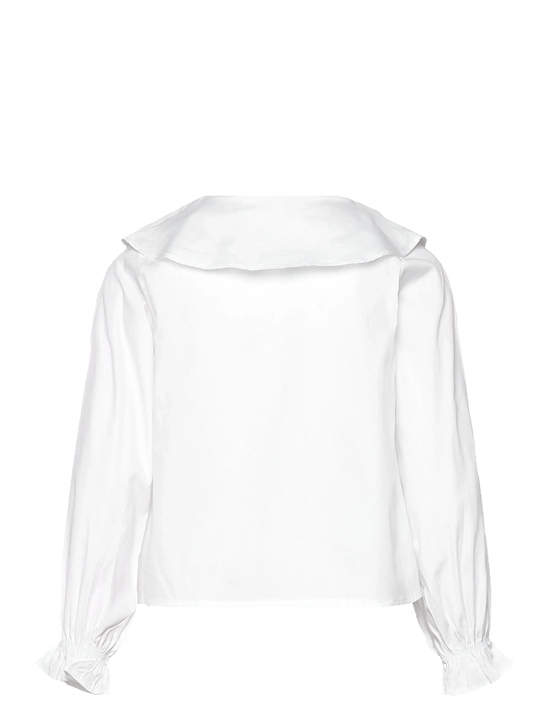 Mango - Shirt with ruffle detail - langærmede skjorter - white - 2