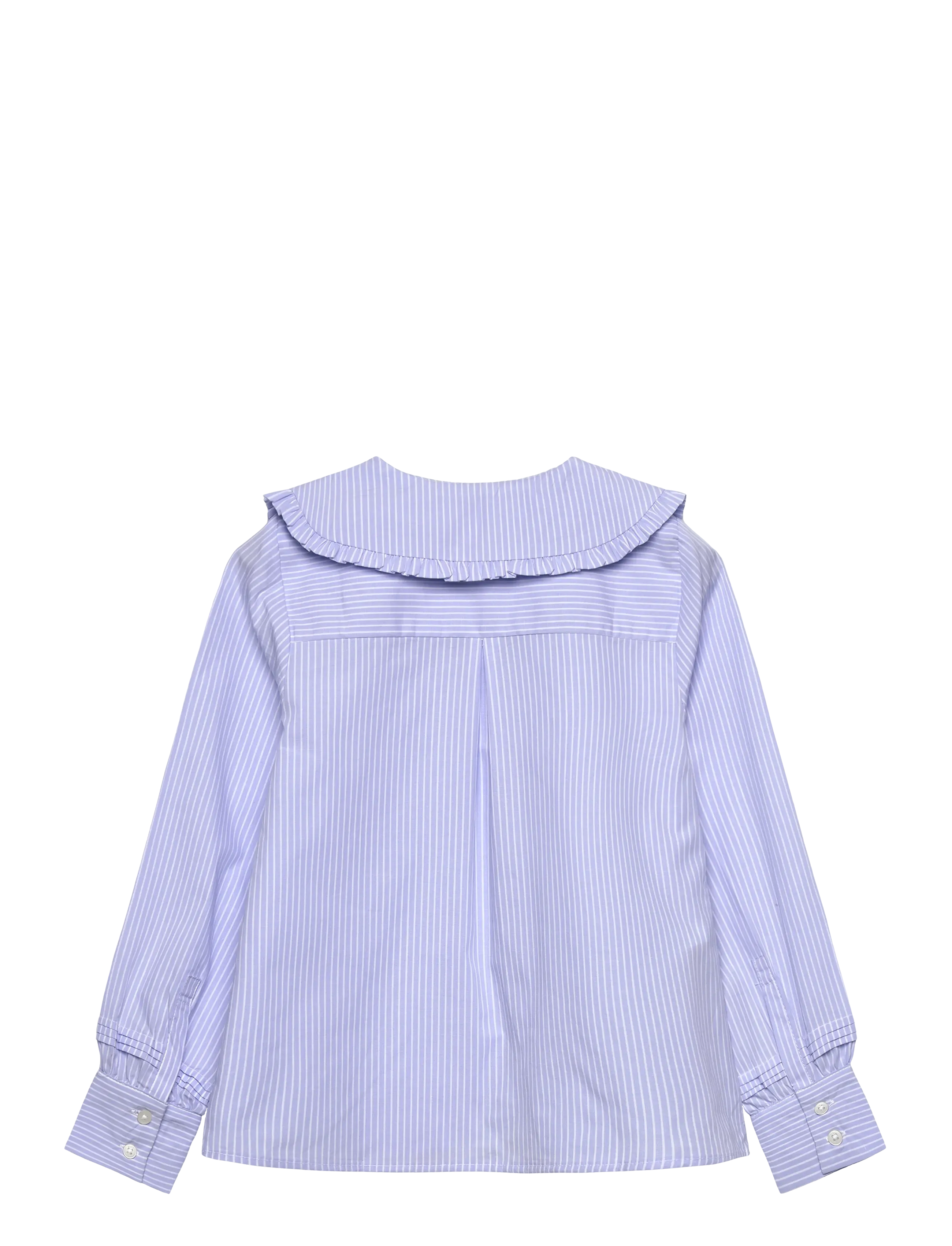 Mango - Double baby-collar shirt - långärmade skjortor - medium blue - 2