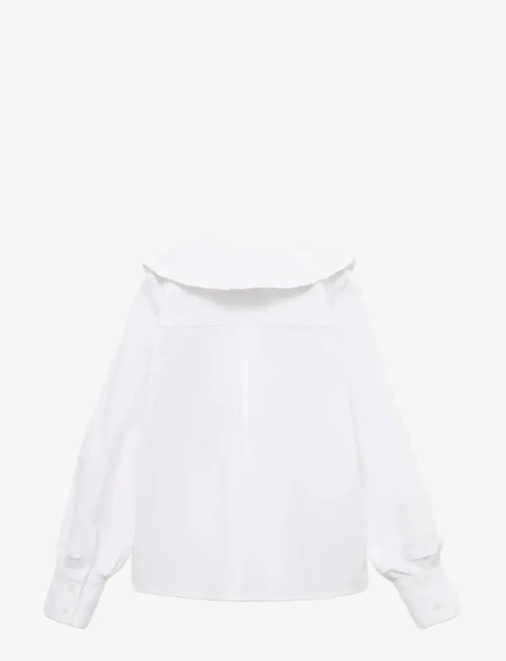Mango - Double baby-collar shirt - langärmlige hemden - white - 1