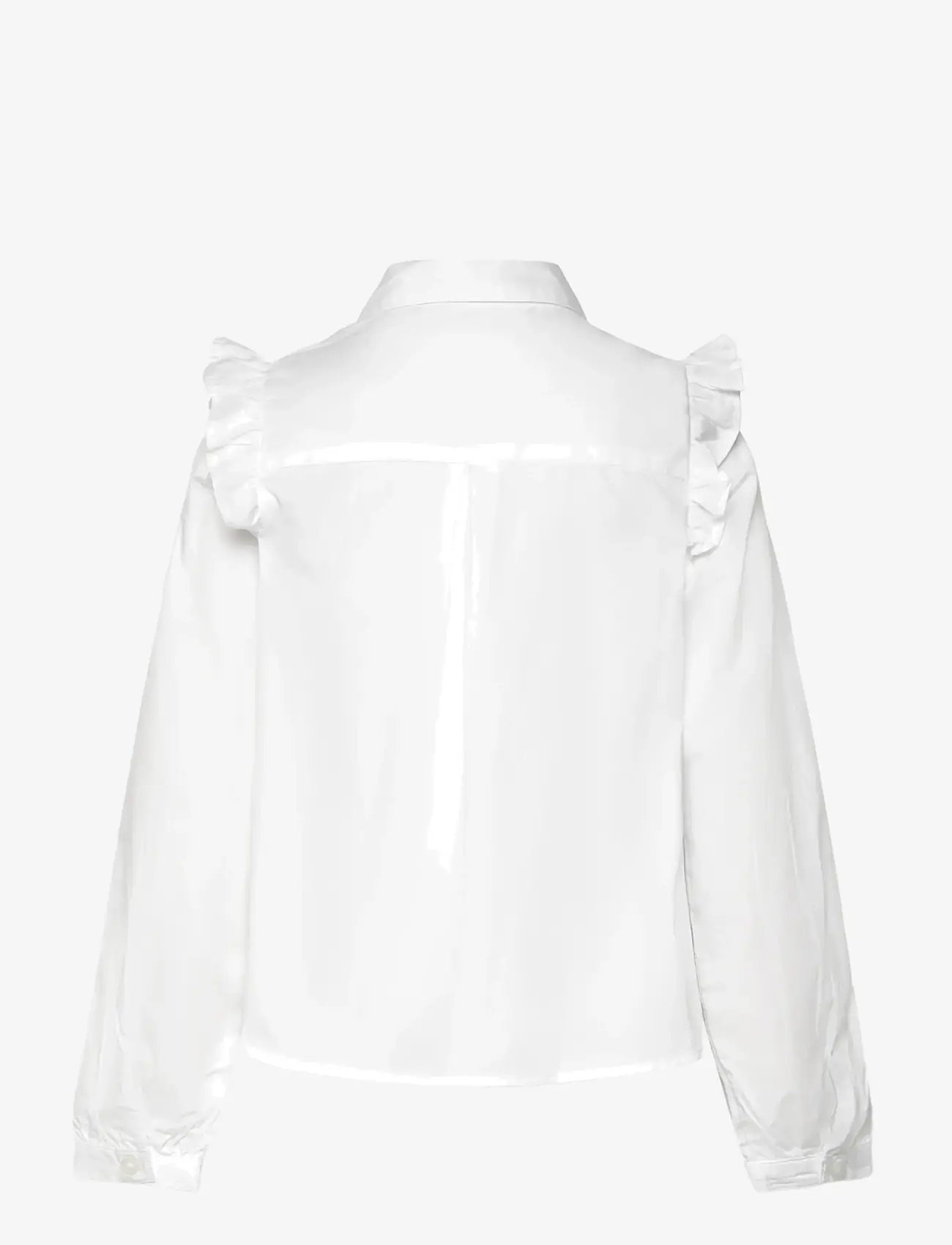 Mango - Shirt with ruffle detail - langärmlige hemden - white - 2