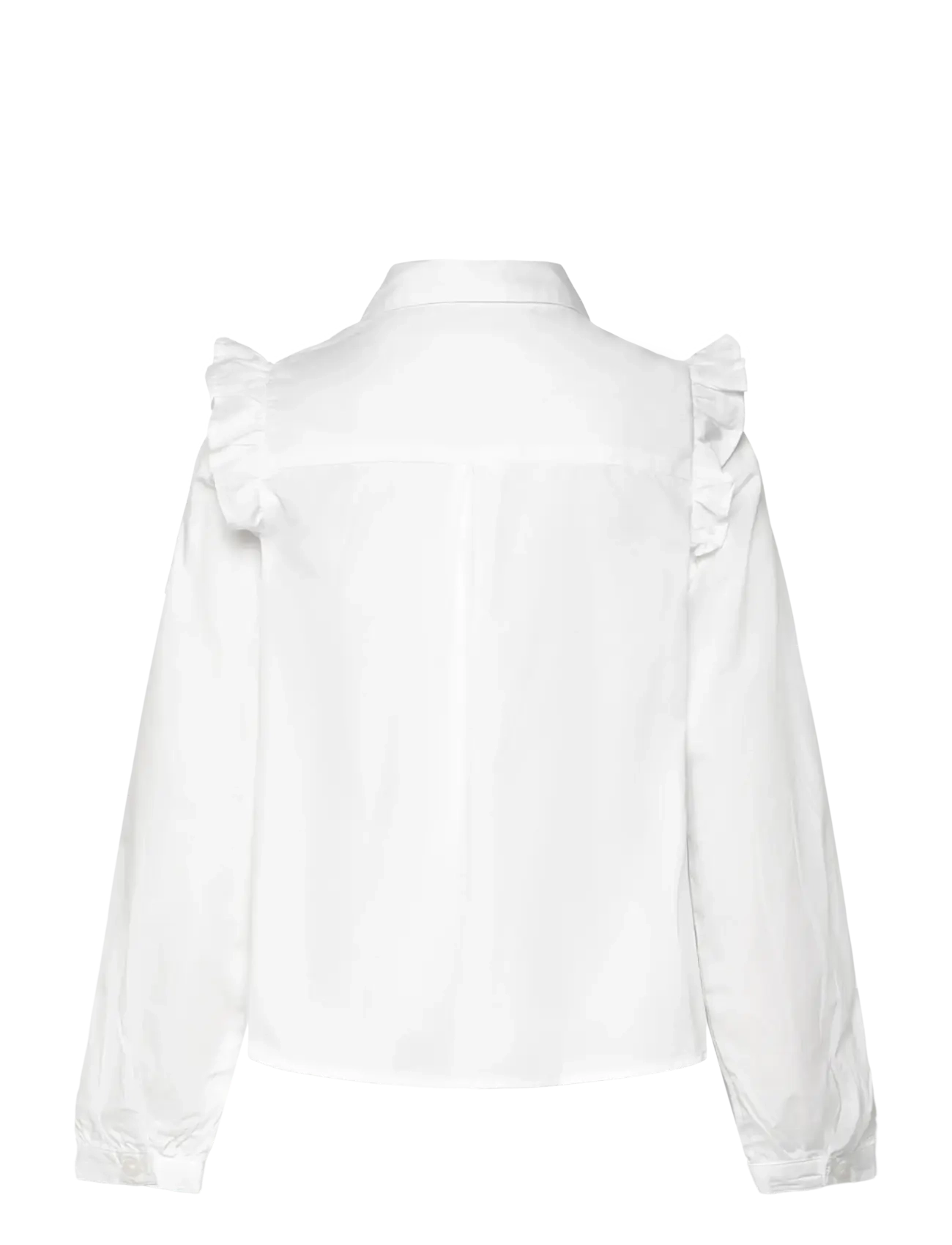 Mango - Shirt with ruffle detail - kauluspaidat - white - 2