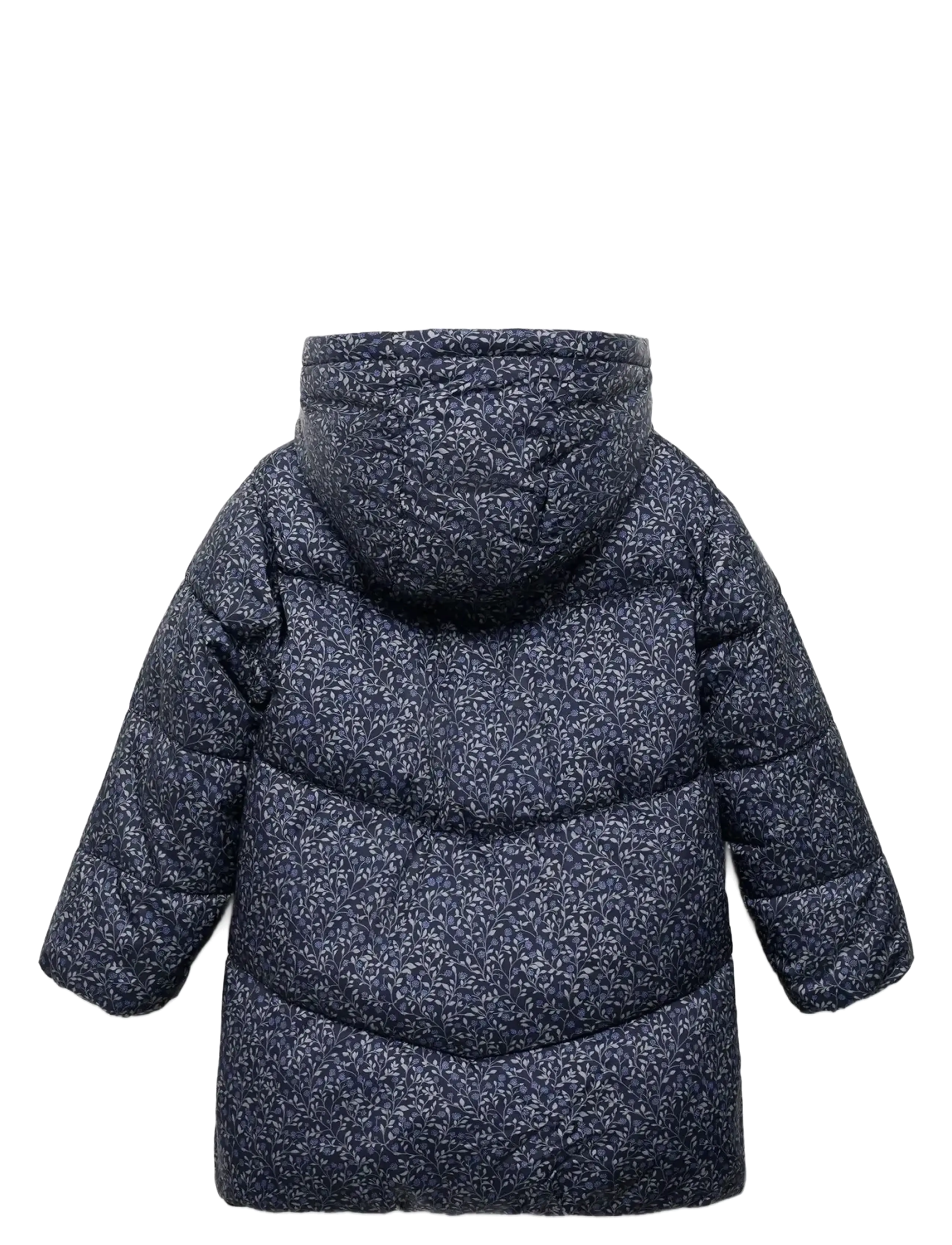 Mango - Floral-print coat - jacken & mäntel - dark blue - 2
