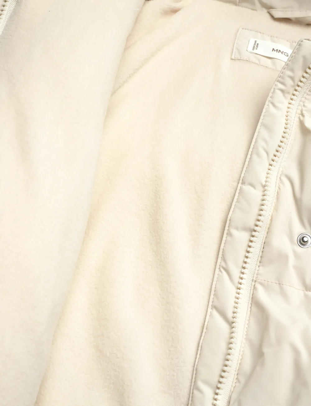 Mango - Hooded liner quilted coat - winterjacke - light beige - 4