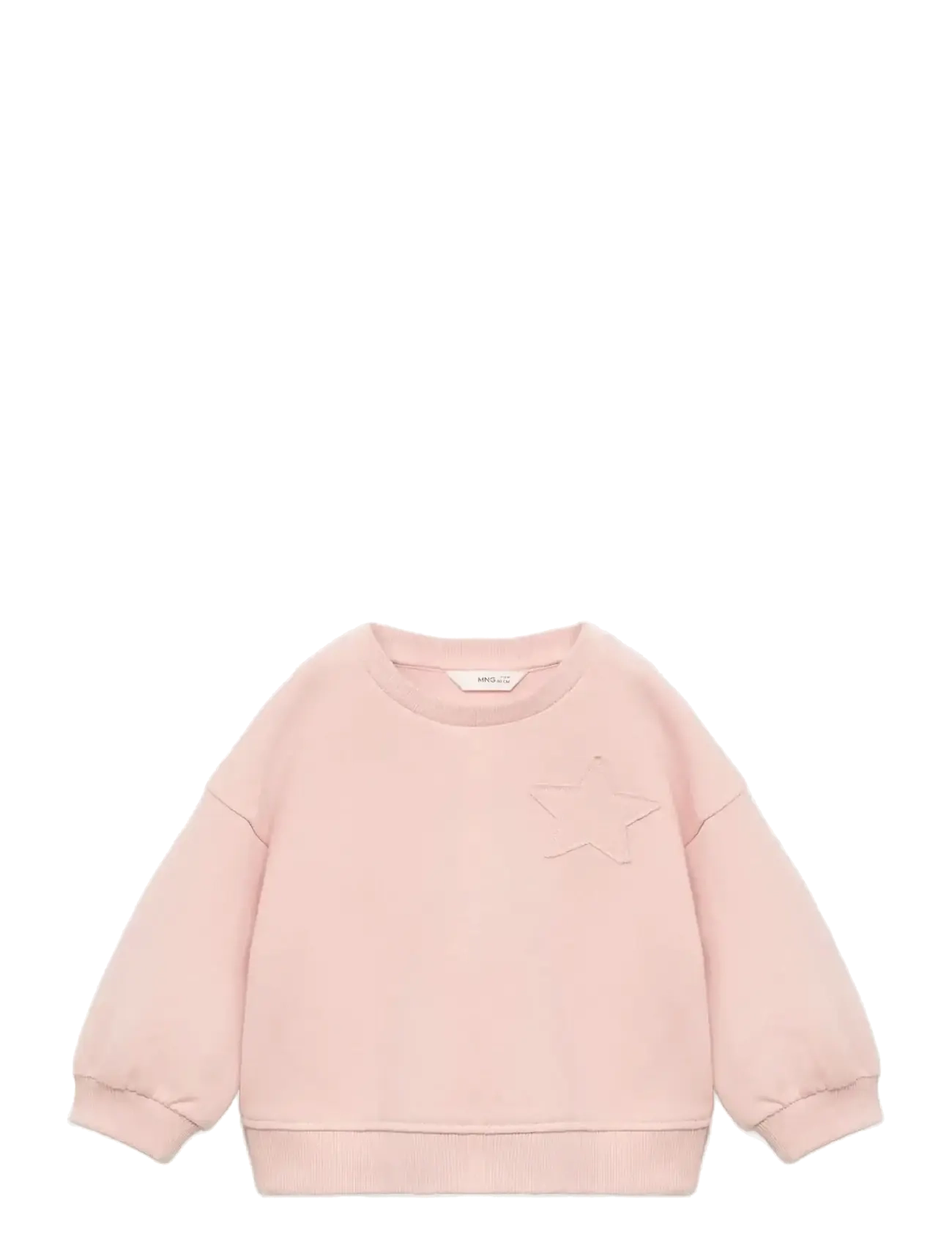 Sweatshirt with embroidered star - PINK