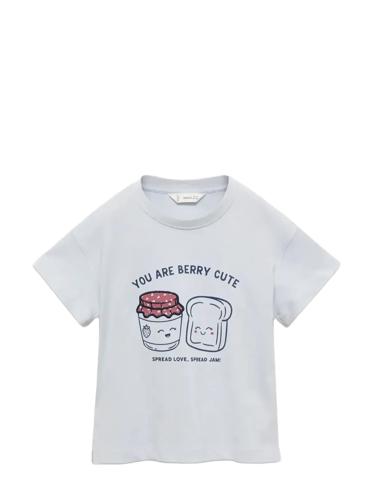 MANGO Embossed Detail Printed T-Shirt Blau - 4-5 - Kinder