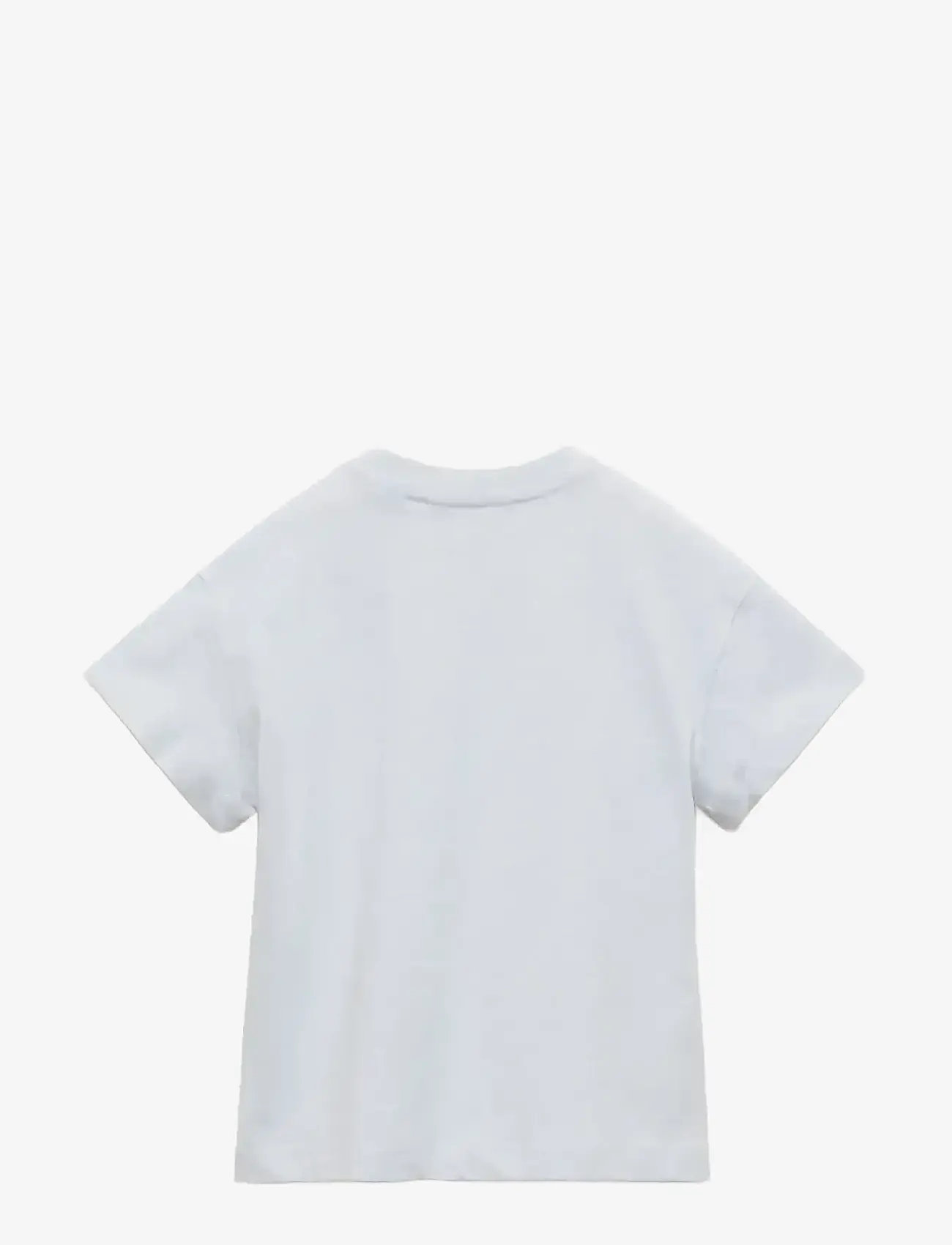 Mango - Embossed detail printed t-shirt - kortærmede t-shirts - lt-pastel blue - 1