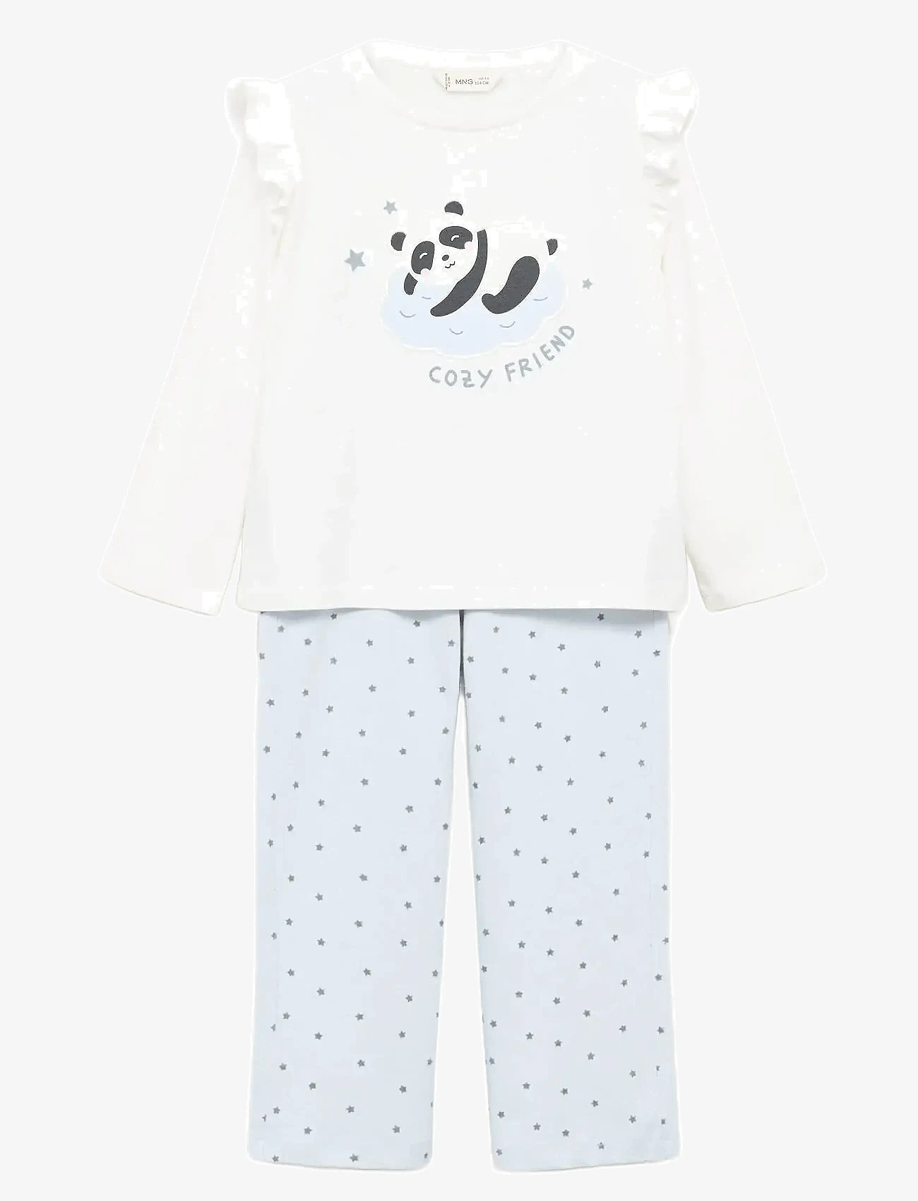 Mango - Printed long pyjamas - pyjamassæt - natural white - 0
