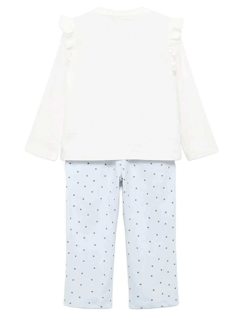 Mango - Printed long pyjamas - pyjamassæt - natural white - 1