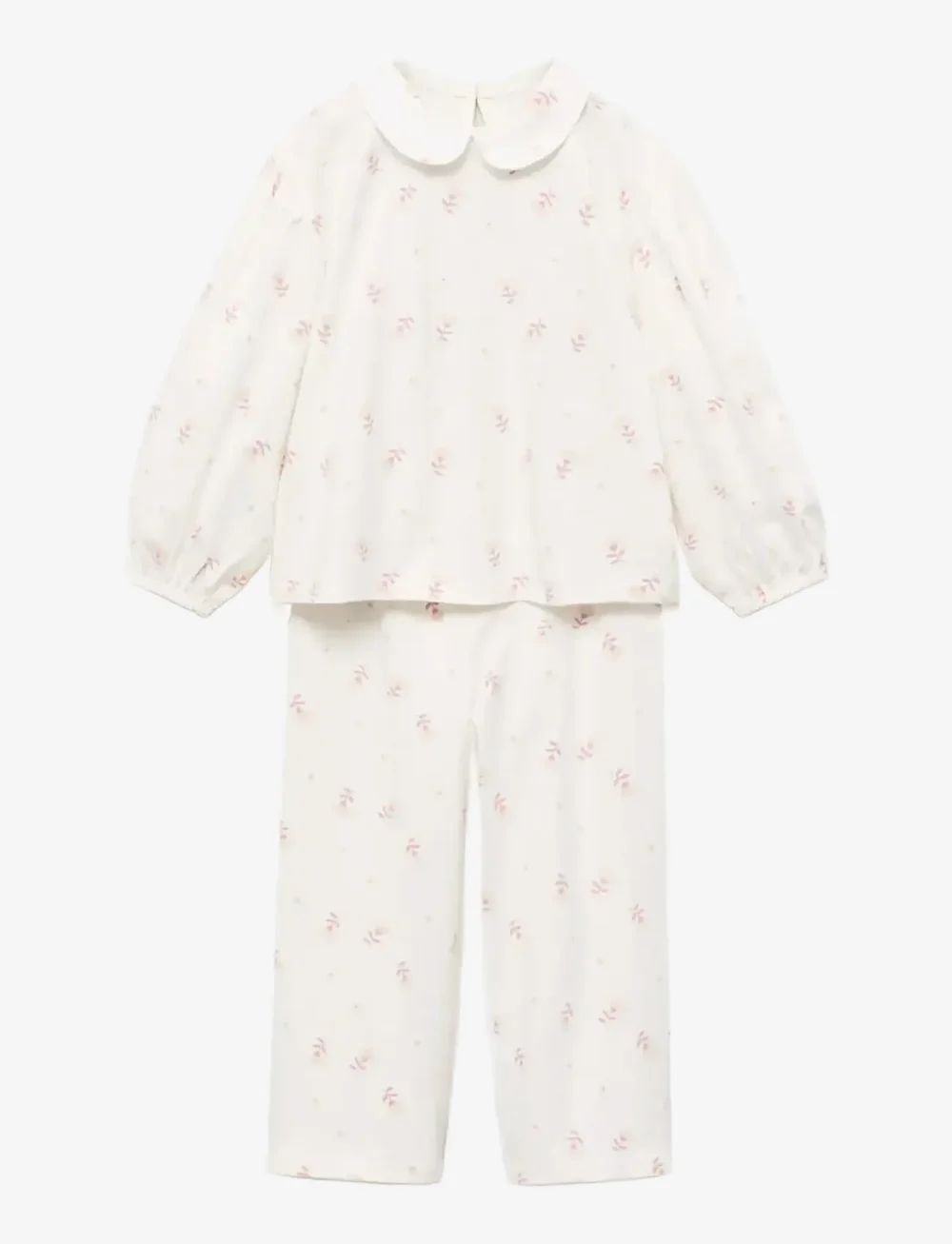 Mango - Baby-collar printed pyjamas - pyjamasset - natural white - 0