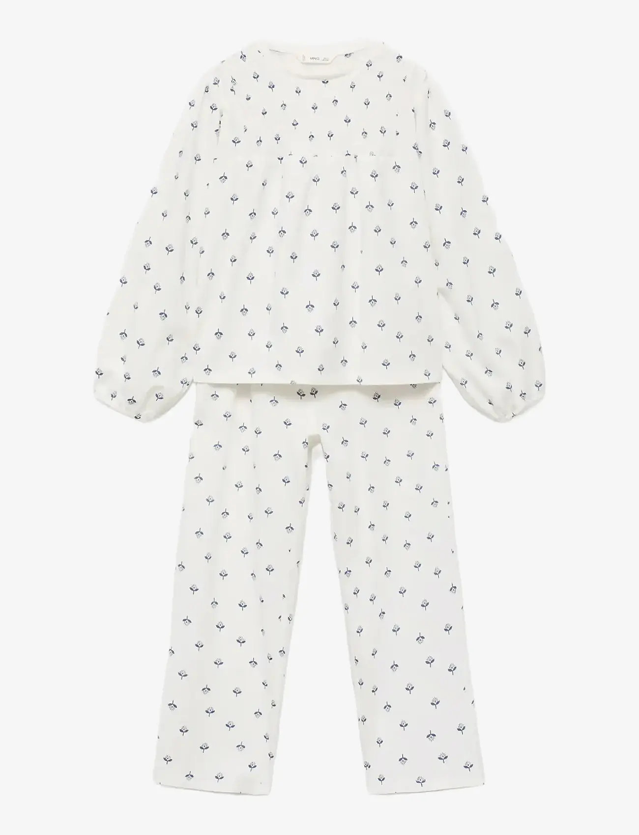 Mango - Printed cotton pyjamas - pyjamassæt - natural white - 0