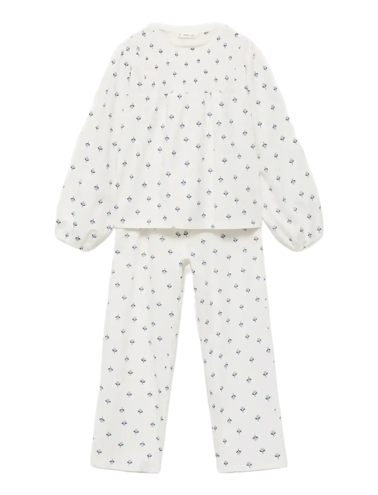 Mango Printed cotton pyjamas - 4 for 3 - NATURAL WHITE / white