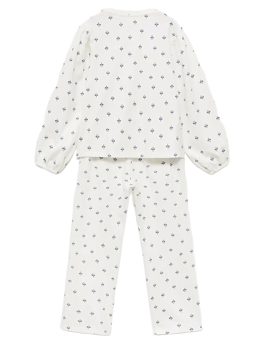 Mango - Printed cotton pyjamas - pyjamassæt - natural white - 1