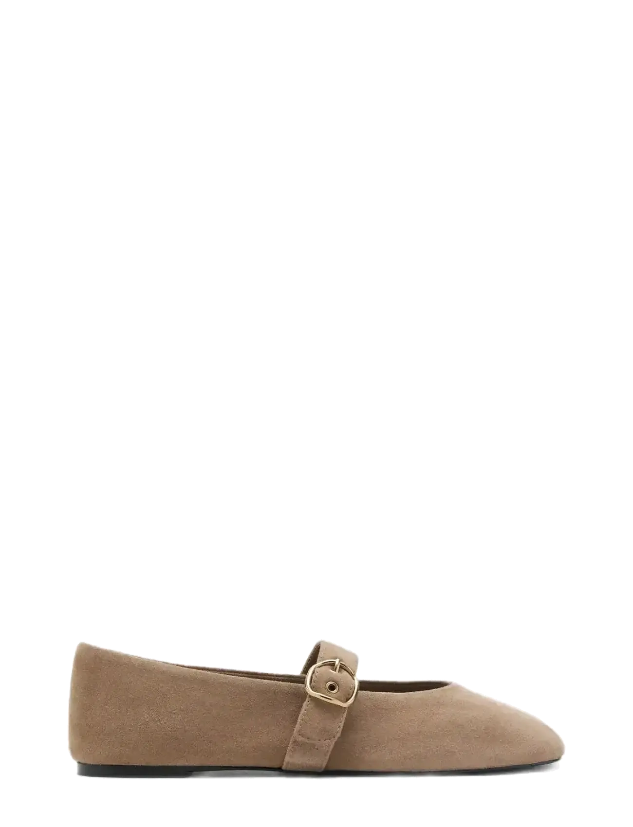 Mango Suede leather ballet flats - Ballerinas & Slip ons - LT PASTEL BROWN / beige