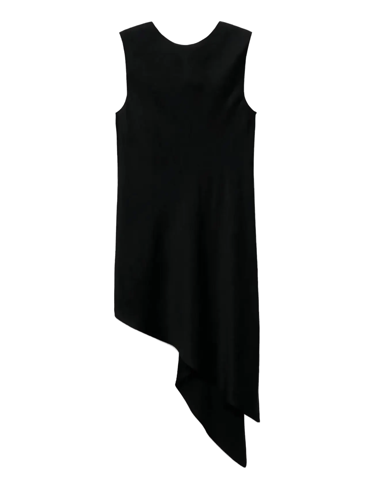 MANGO Asymmetrical Satin Oberteil Schwarz - L - Damen