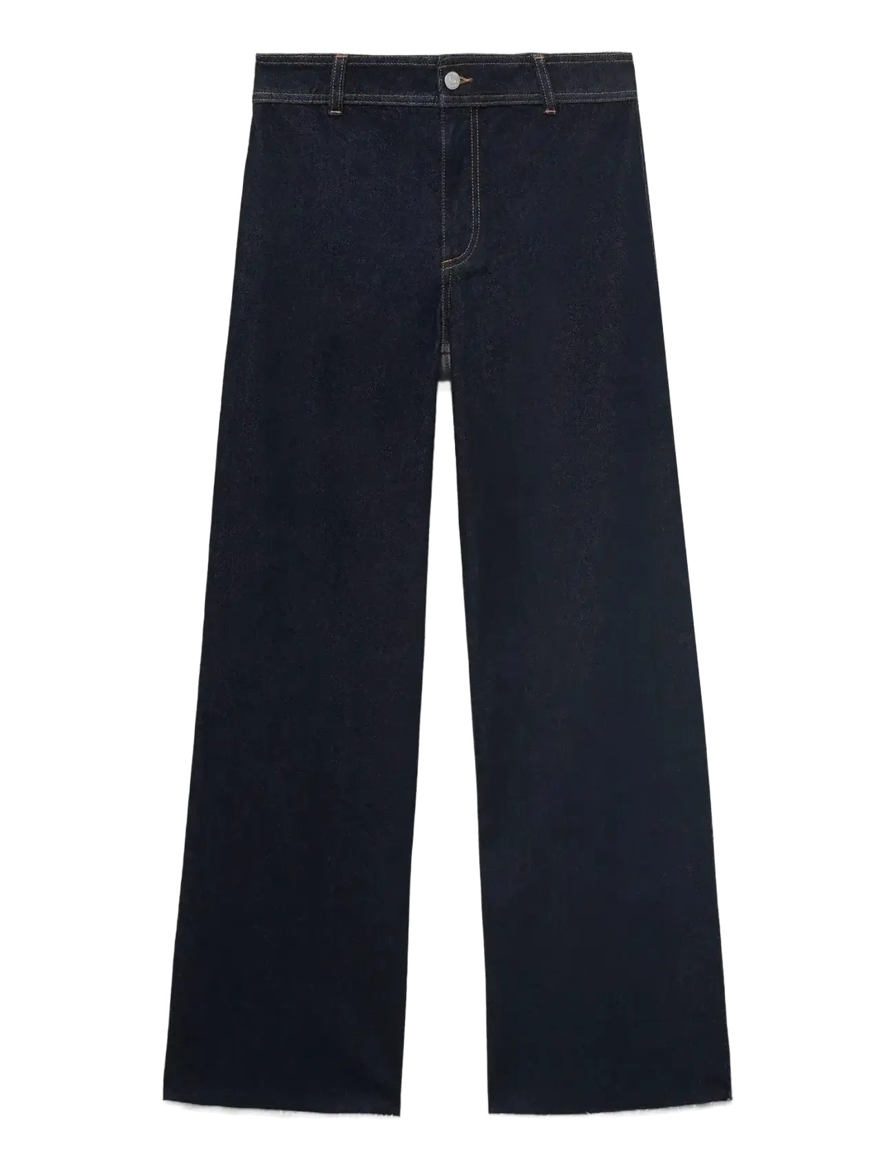 Mango Catherin culotte high-rise jeans - Brede jeans - OPEN BLUE / navy