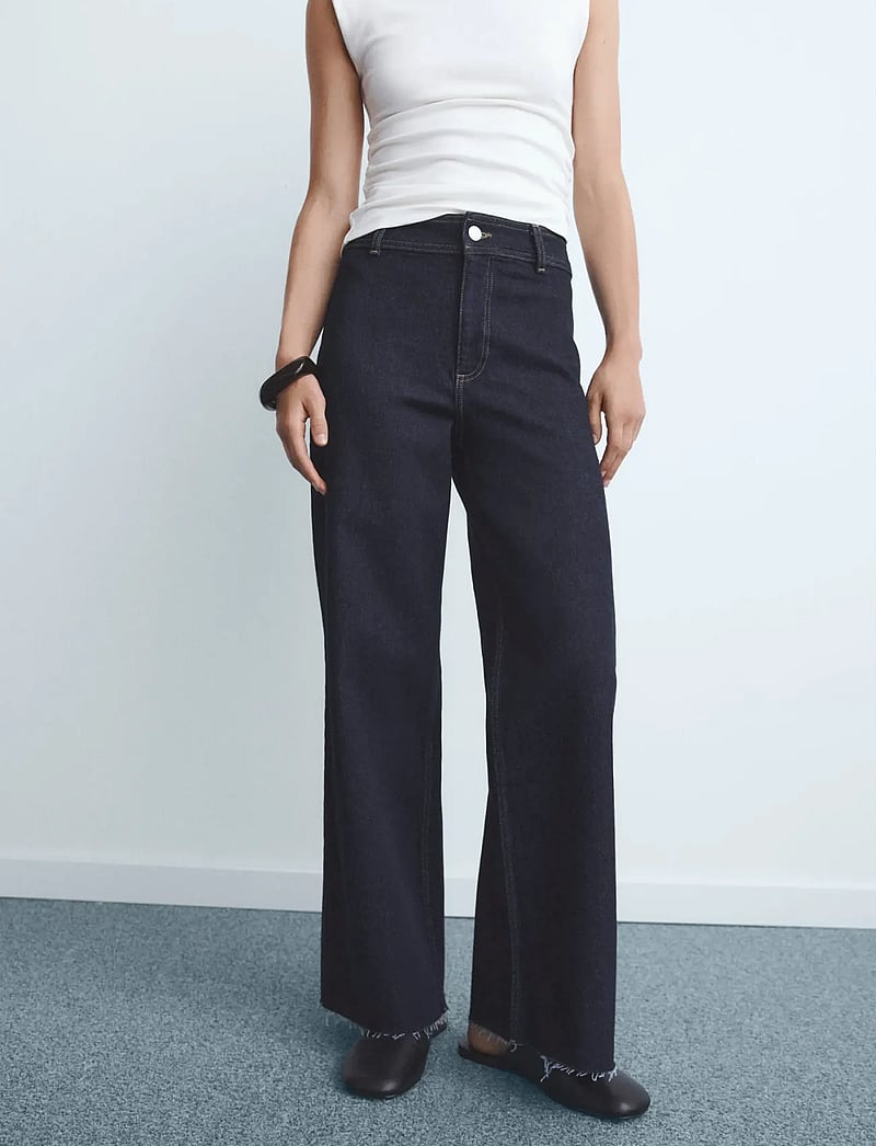 Mango - Catherin culotte high-rise jeans - open blue - 0