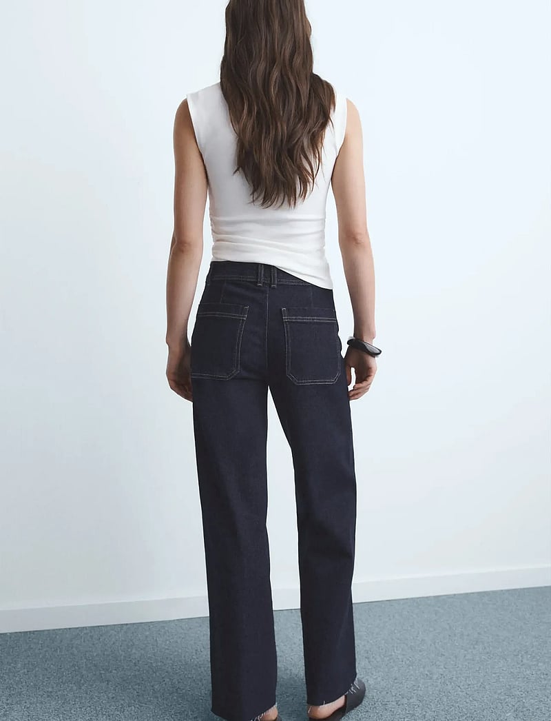 Mango - Catherin culotte high-rise jeans - open blue - 2