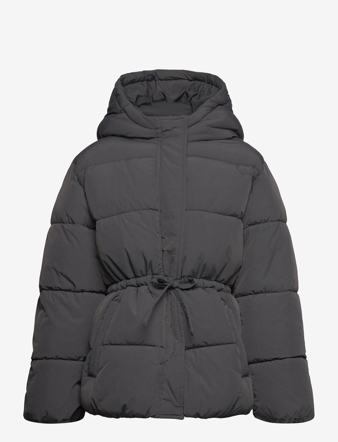 Mango - Hooded anorak with drawstring - overtøj - charcoal - 0