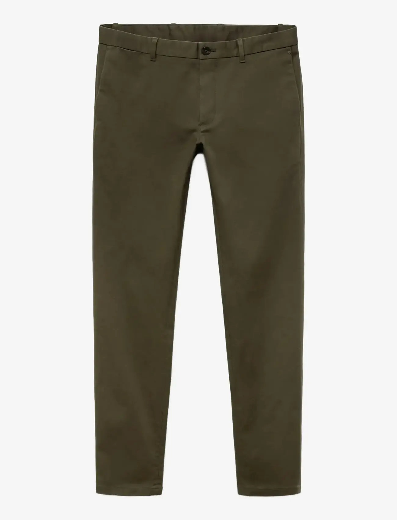 Mango - Barna slim-fit twill chino trousers - chinos - beige - khaki - 1