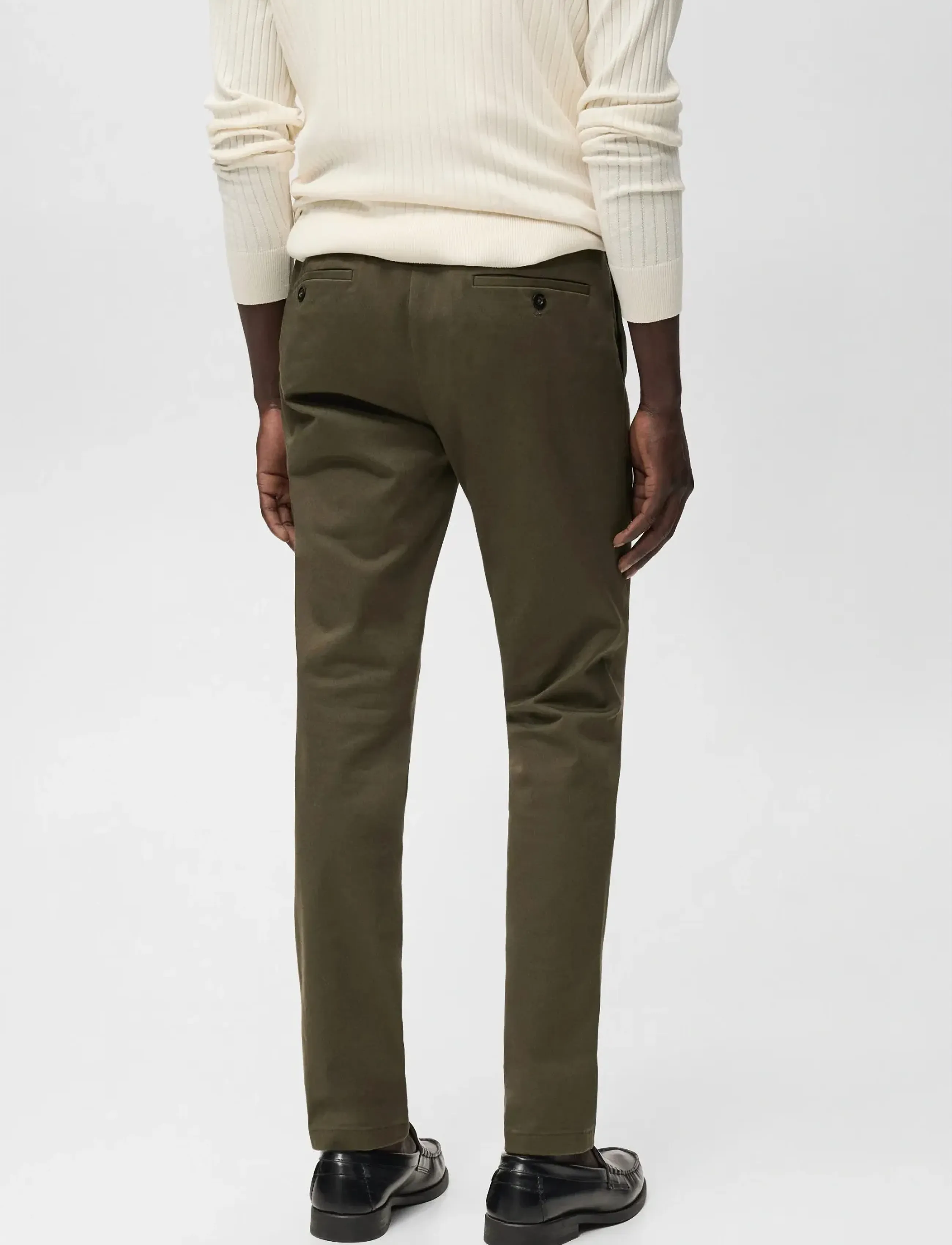 Mango - Barna slim-fit twill chino trousers - män - beige - khaki - 2
