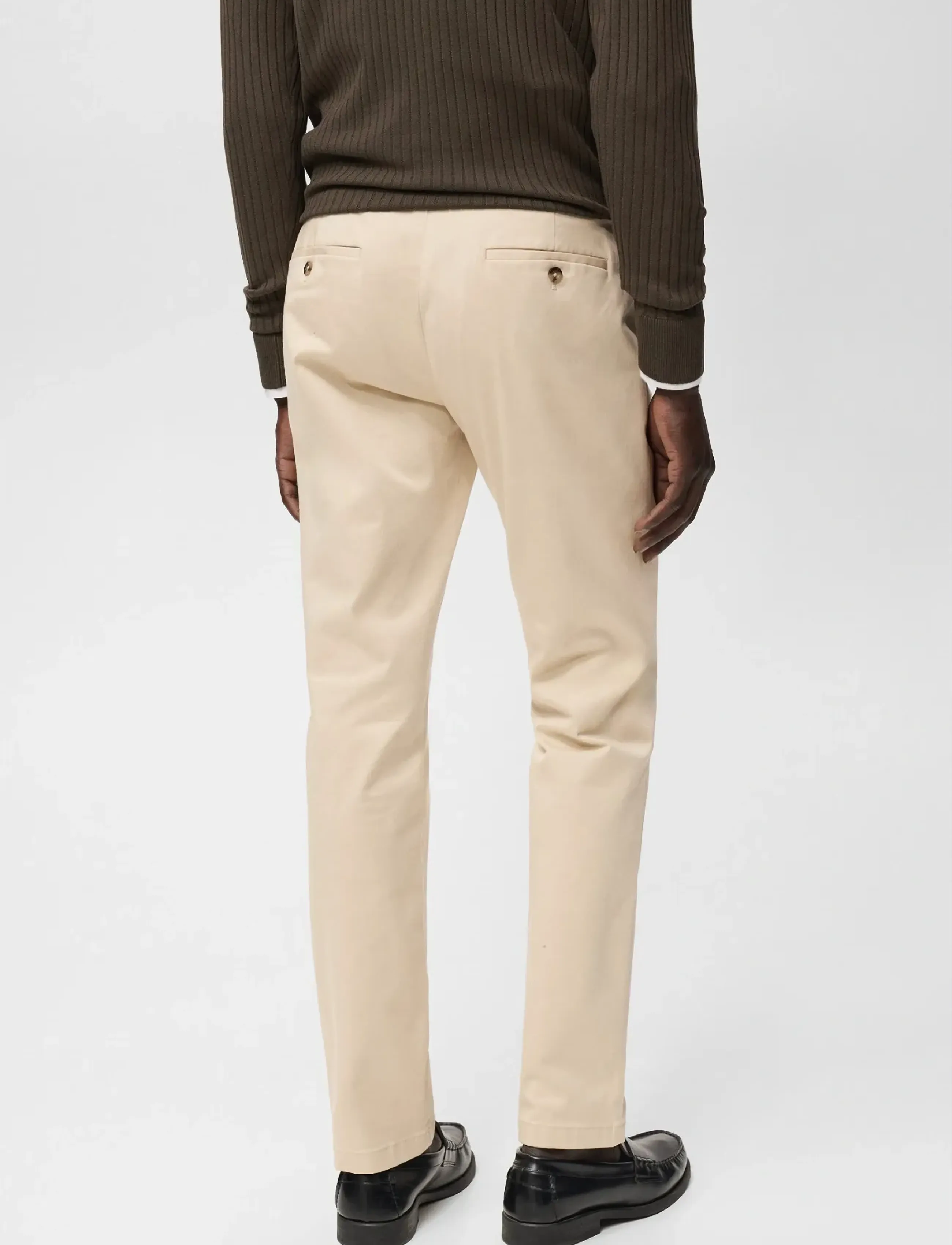 Mango - Barna slim-fit twill chino trousers - chinos - light beige - 2
