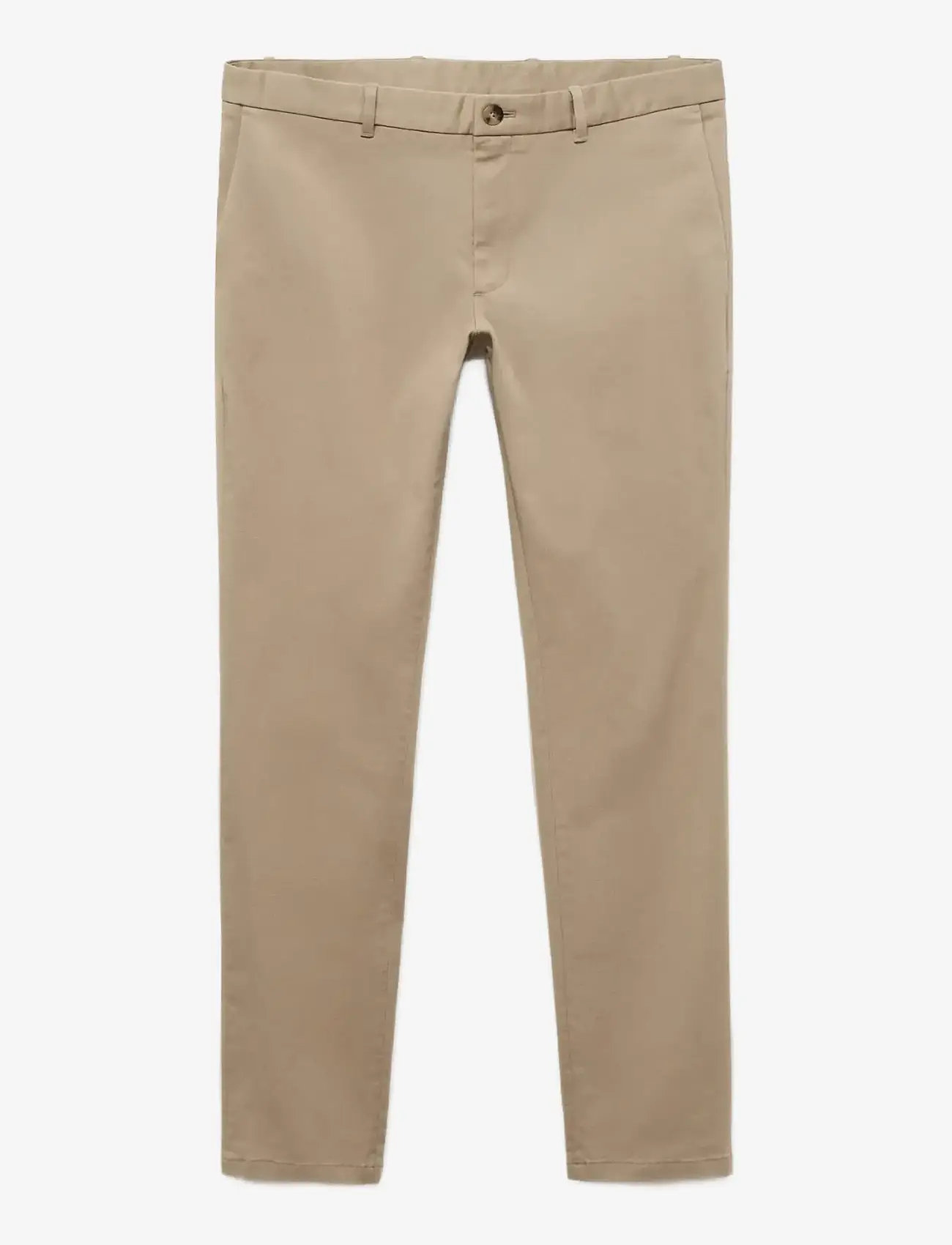 Mango - Barna slim-fit twill chino trousers - chinos - light beige - 1