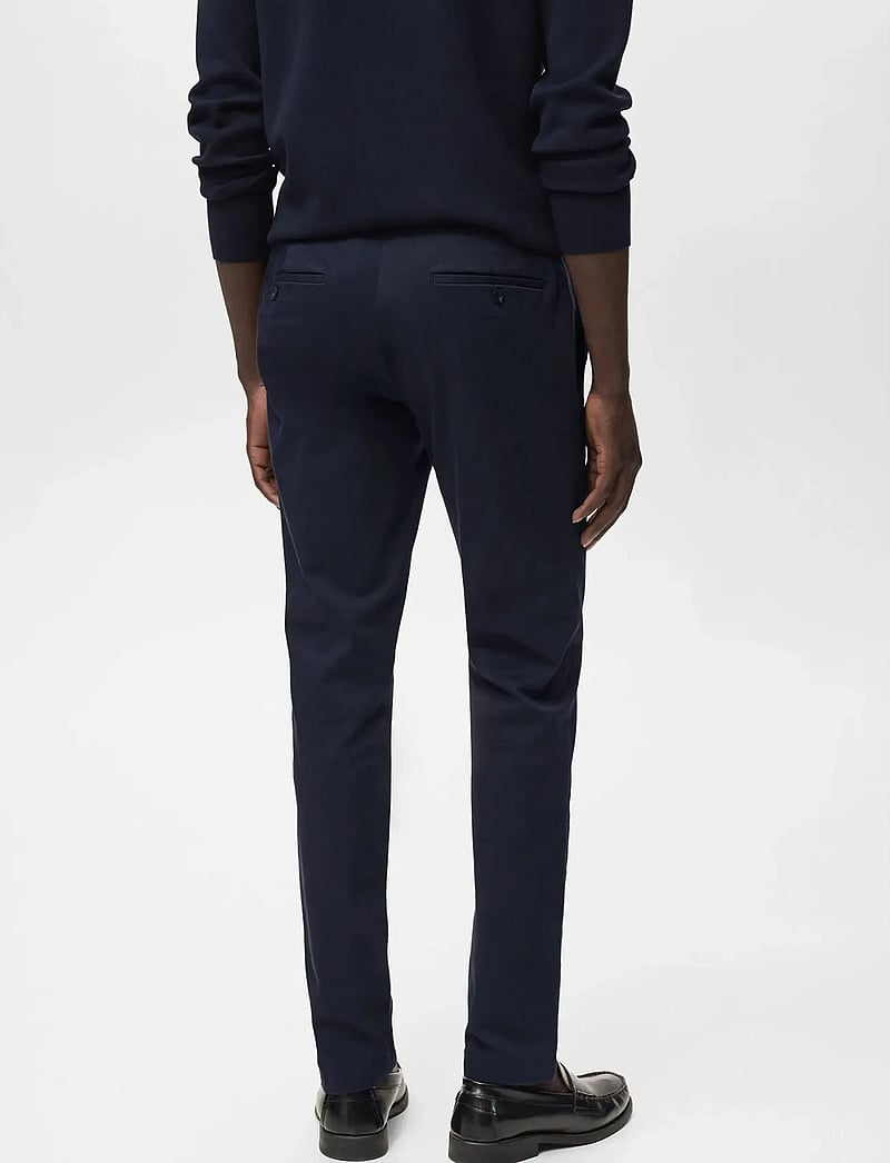 Mango - Barna slim-fit twill chino trousers - chinos - navy - 2