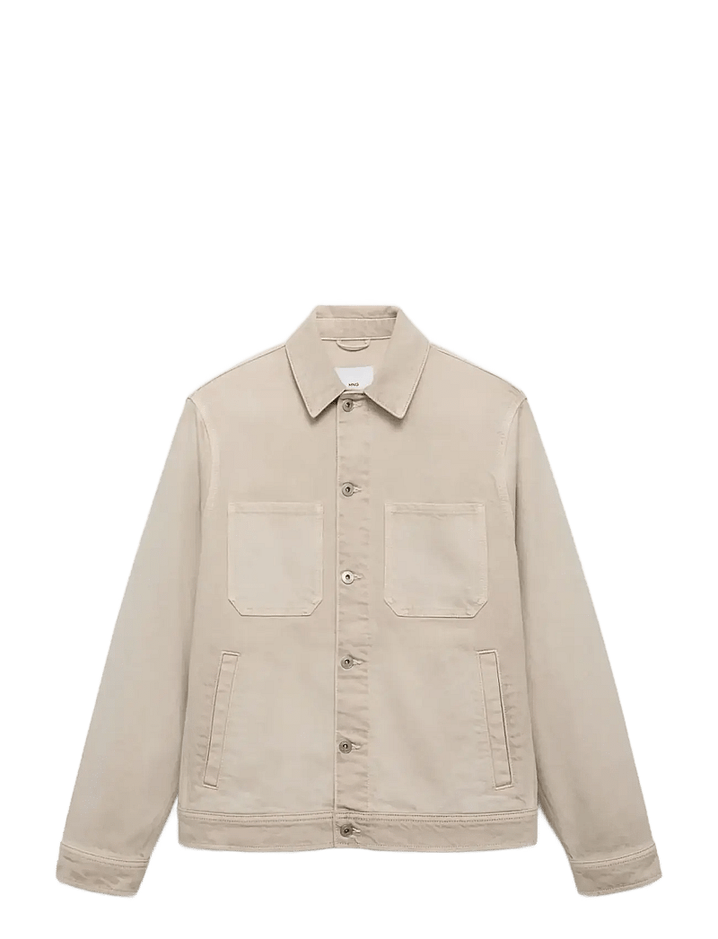 Mango - Denim jacket pockets - frühlingsjacken - lt pastel brown - 1