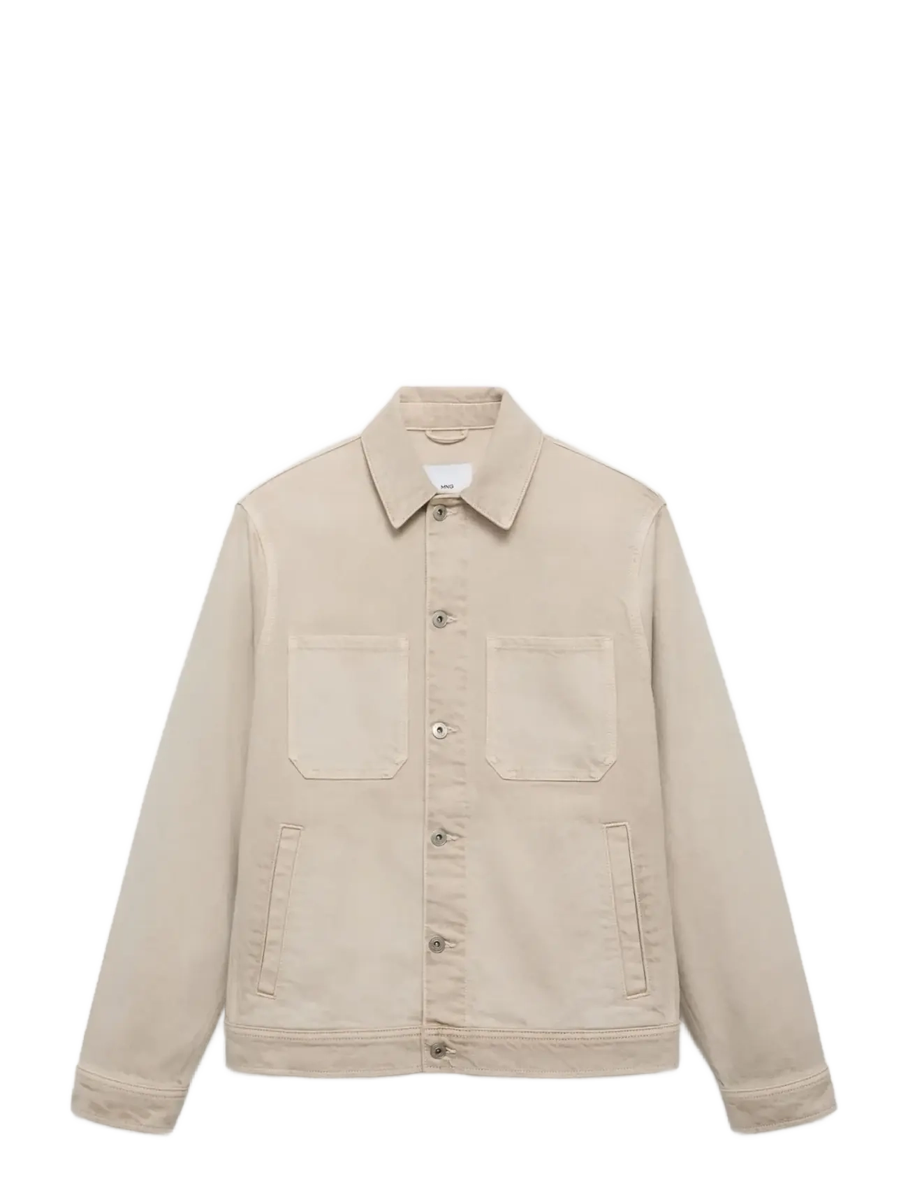 Mango Denim jacket pockets - Riided - LT PASTEL BROWN / beige