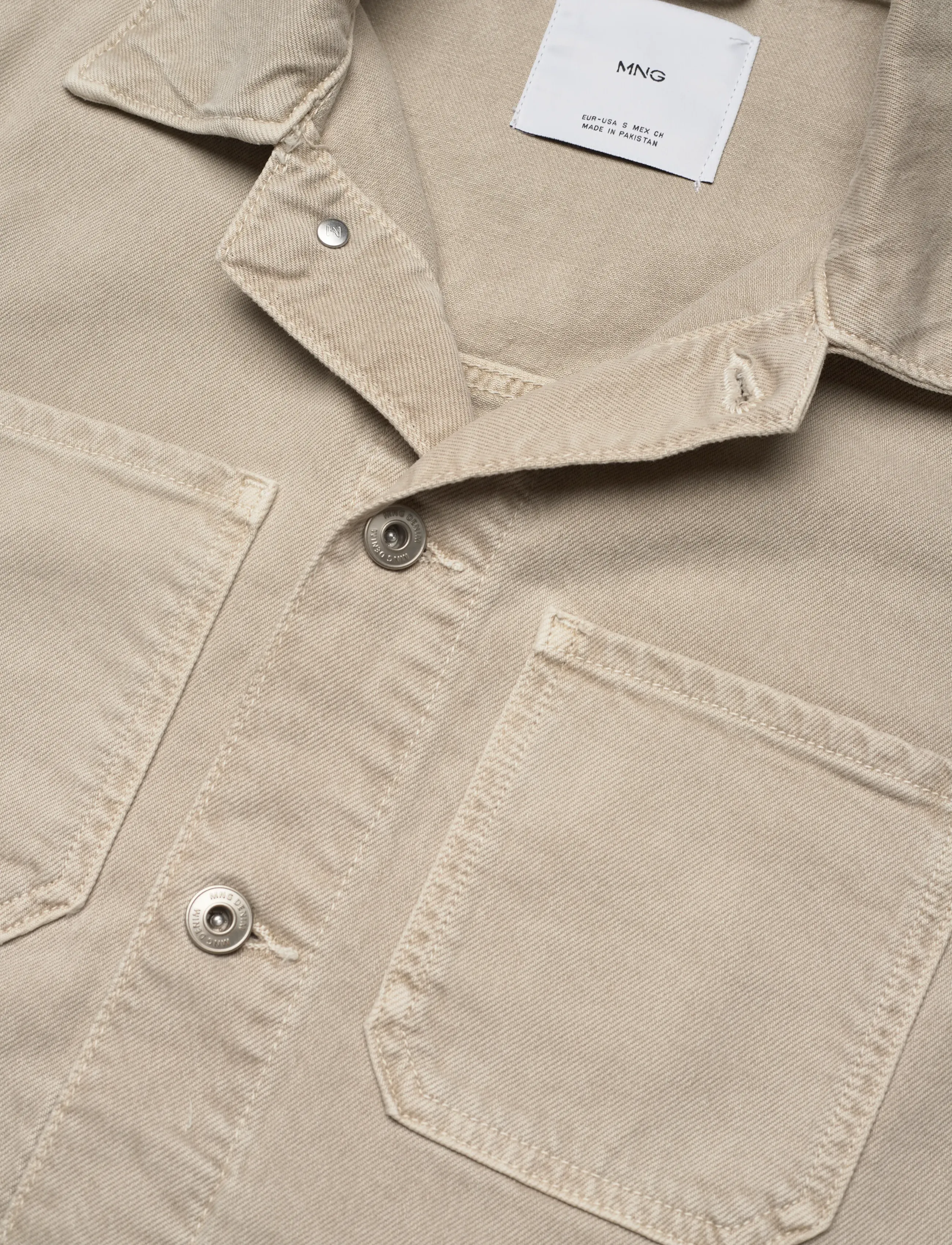 Mango - Denim jacket pockets - spring jackets - lt pastel brown - 4