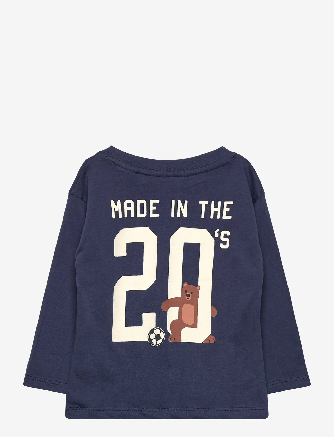 Mango - Embroidered printed T-shirt - långärmade t-shirts - dark blue - 1