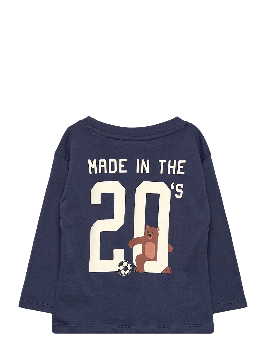 Mango - Embroidered printed T-shirt - langærmede t-shirts - dark blue - 1