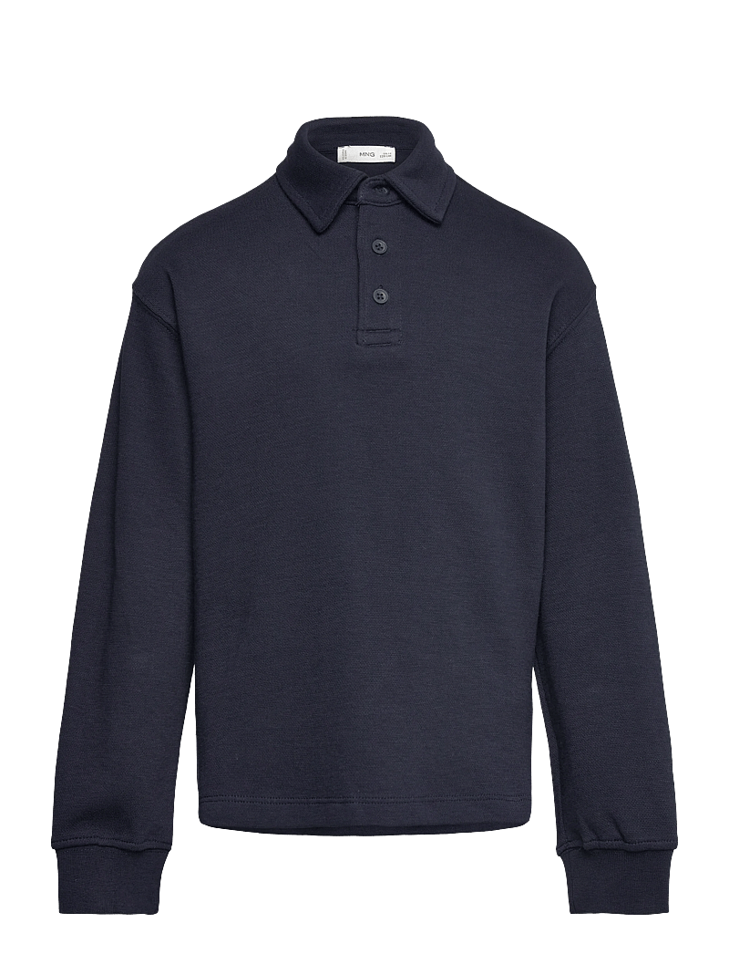 Mango - Polo-neck sweatshirt - langärmelig poloshirt - navy - 0