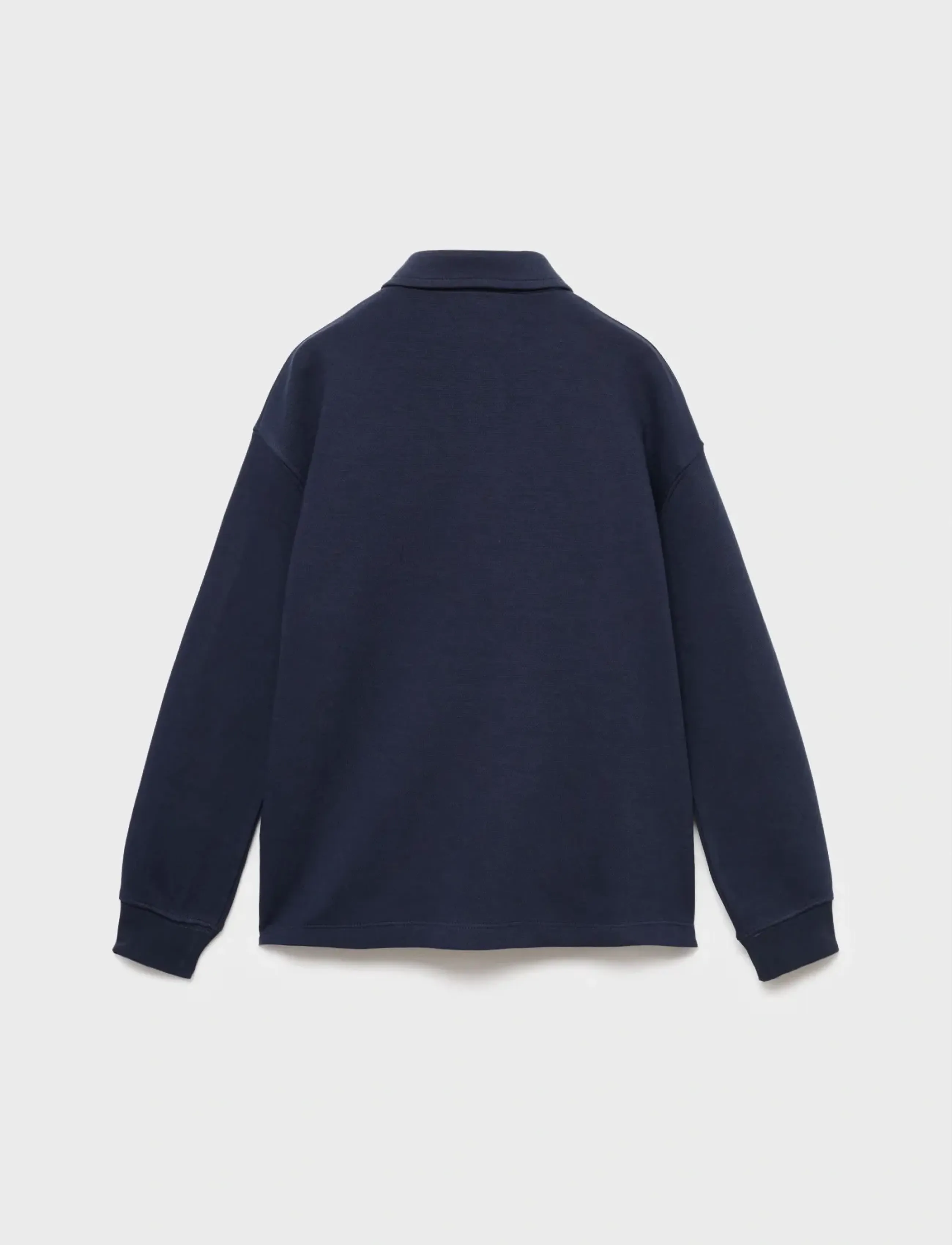Mango - Polo-neck sweatshirt - polo shirts - navy - 3