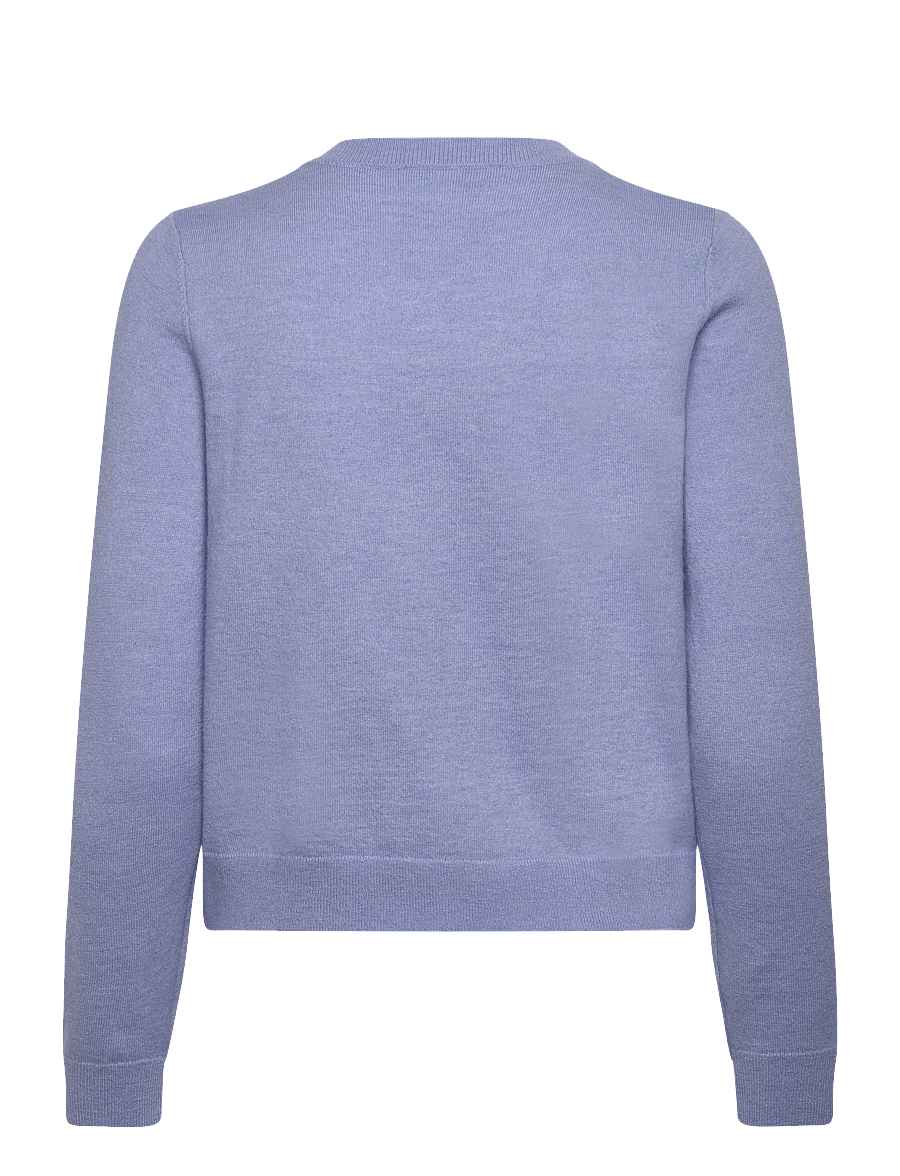 Mango - Argyle pattern knit cardigan - koftor - lt-pastel blue - 2