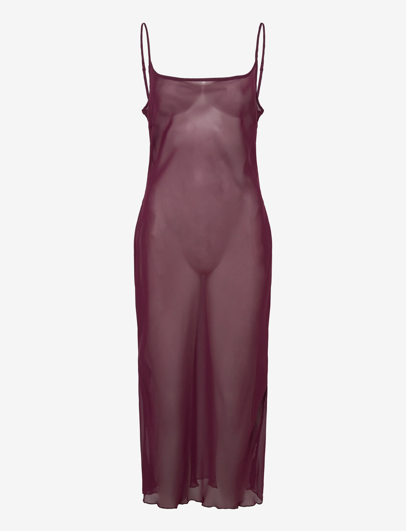 Mango - Floral jacquard dress with bell sleeves - festklänningar - dark red - 3