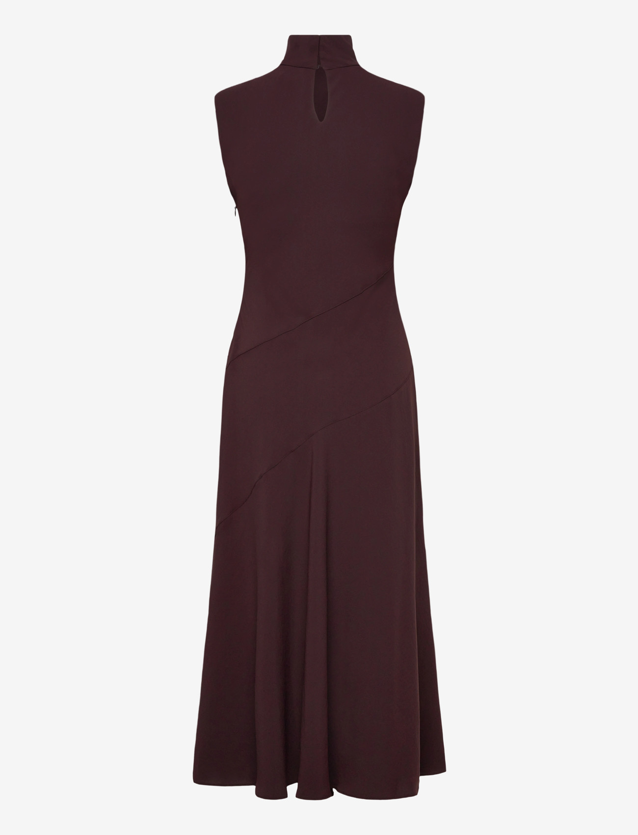 Mango - A-line turtleneck dress - midi dresses - brown - 2