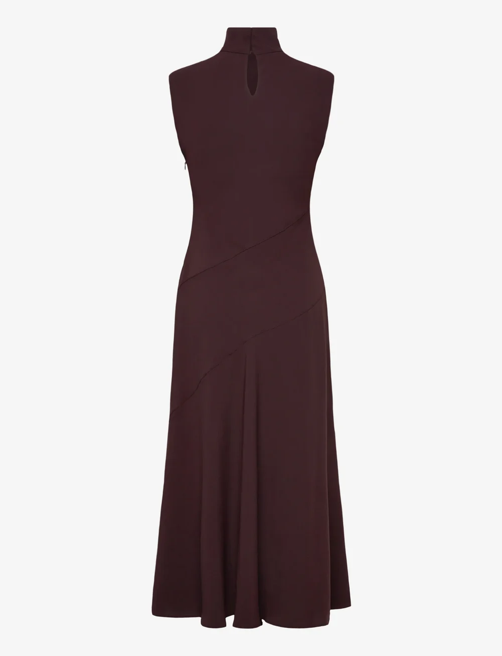 Mango - A-line turtleneck dress - midi kjoler - brown - 1