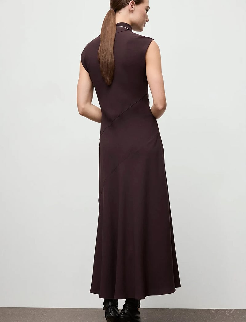 Mango - A-line turtleneck dress - midi dresses - brown - 3