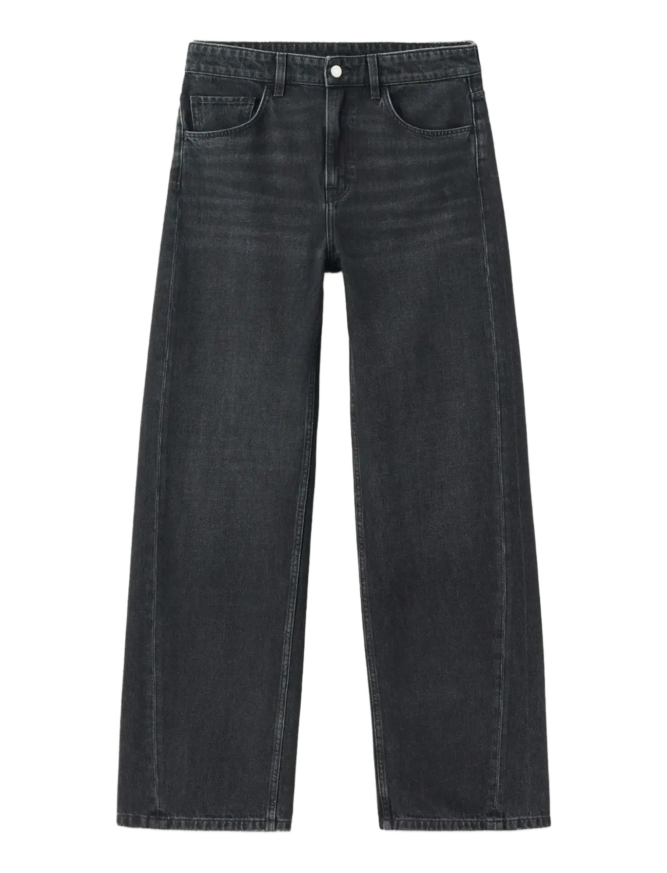 Mid-rise barrel jeans - OPEN GREY