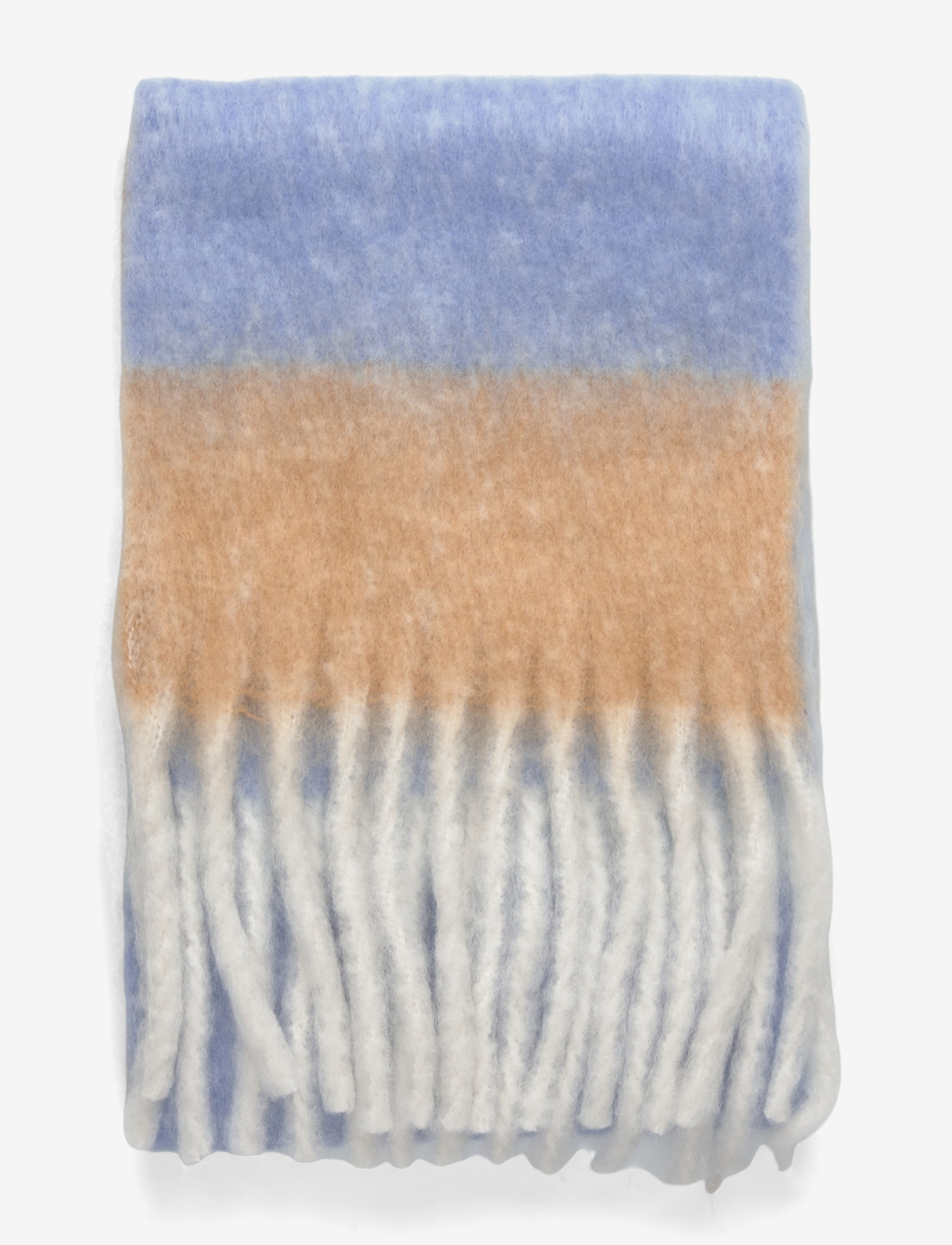 Mango - Striped knit scarf - winteraccessoires - lt-pastel blue - 1